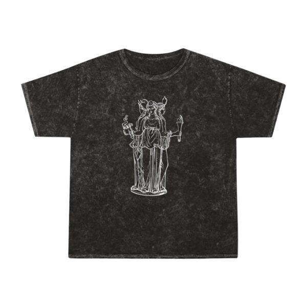 Hekate Statue Shirt | Protection | Unisex Mineral Wash T-Shirt