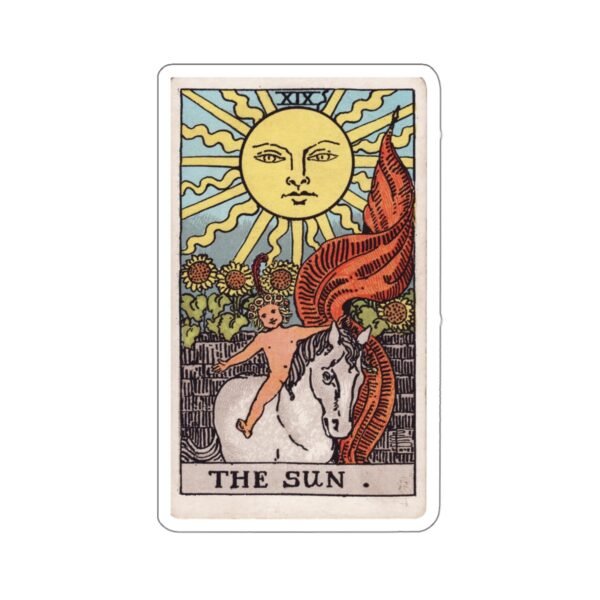 Tarot The Sun Card | Die-Cut Sticker - Image 10