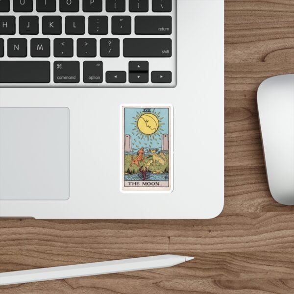 Tarot The Moon Card | Die-Cut Sticker - Image 5