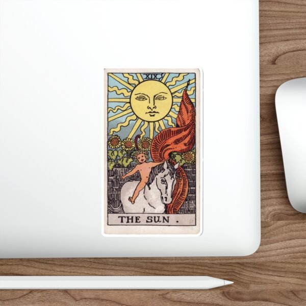 Tarot The Sun Card | Die-Cut Sticker - Image 13