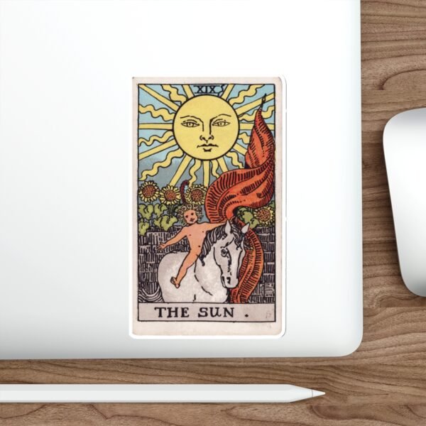 Tarot The Sun Card | Die-Cut Sticker - Image 16