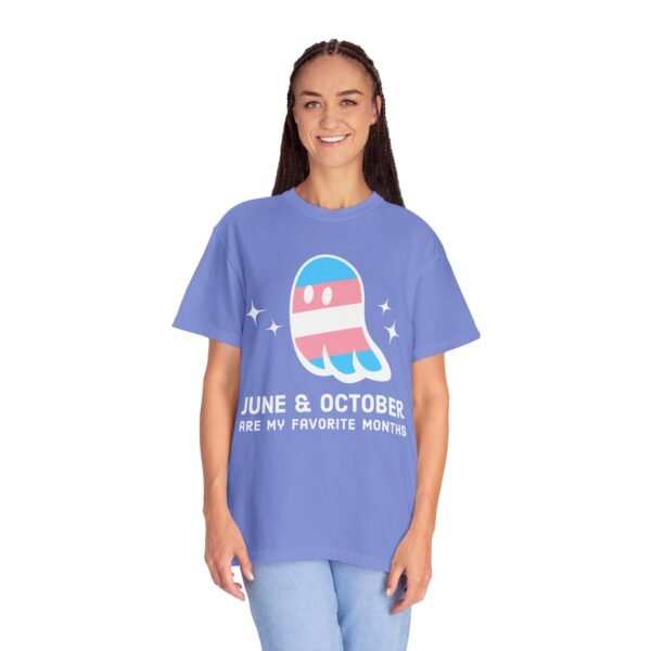 Proud Ghost | June & October Are My Favorite Months | Trans Flag | Unisex Comfort Colors T-shirt - Image 31