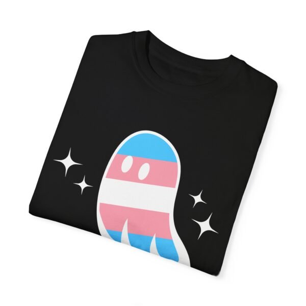 Proud Ghost | June & October Are My Favorite Months | Trans Flag | Unisex Comfort Colors T-shirt - Image 3