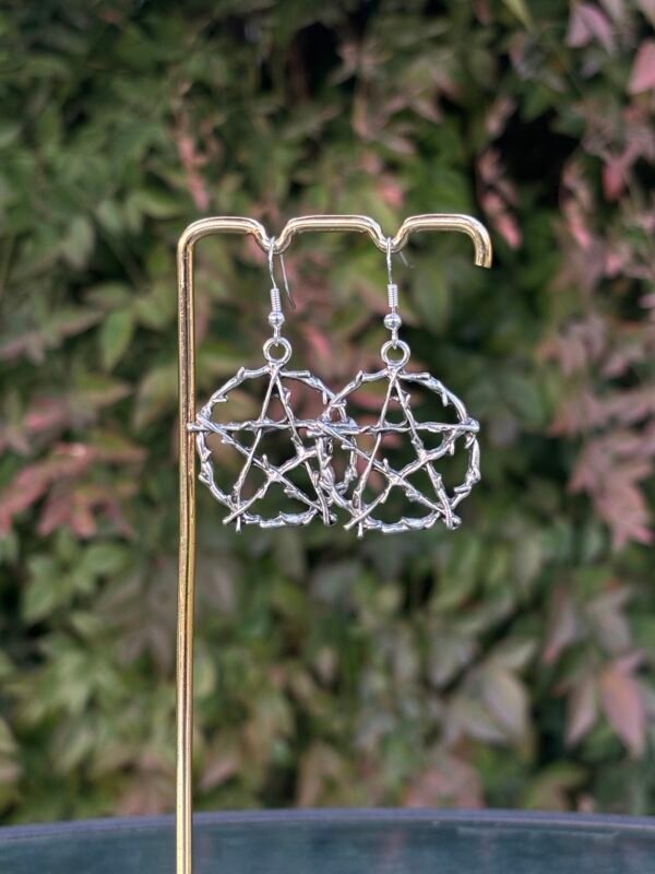 Pentacle Twig Earrings