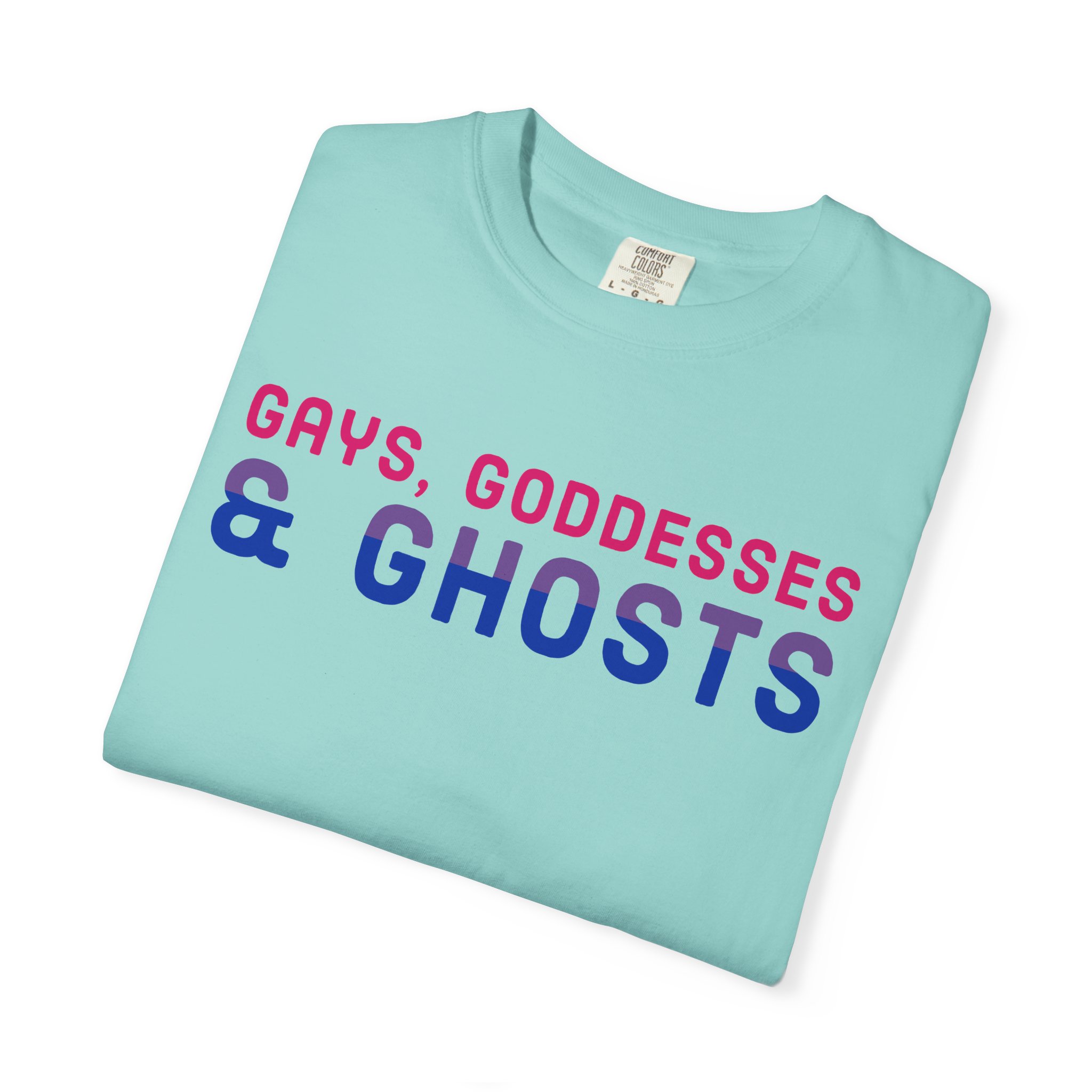 Gays, Goddesses & Ghosts | Bi Flag | Unisex Comfort Colors T-shirt - Image 7