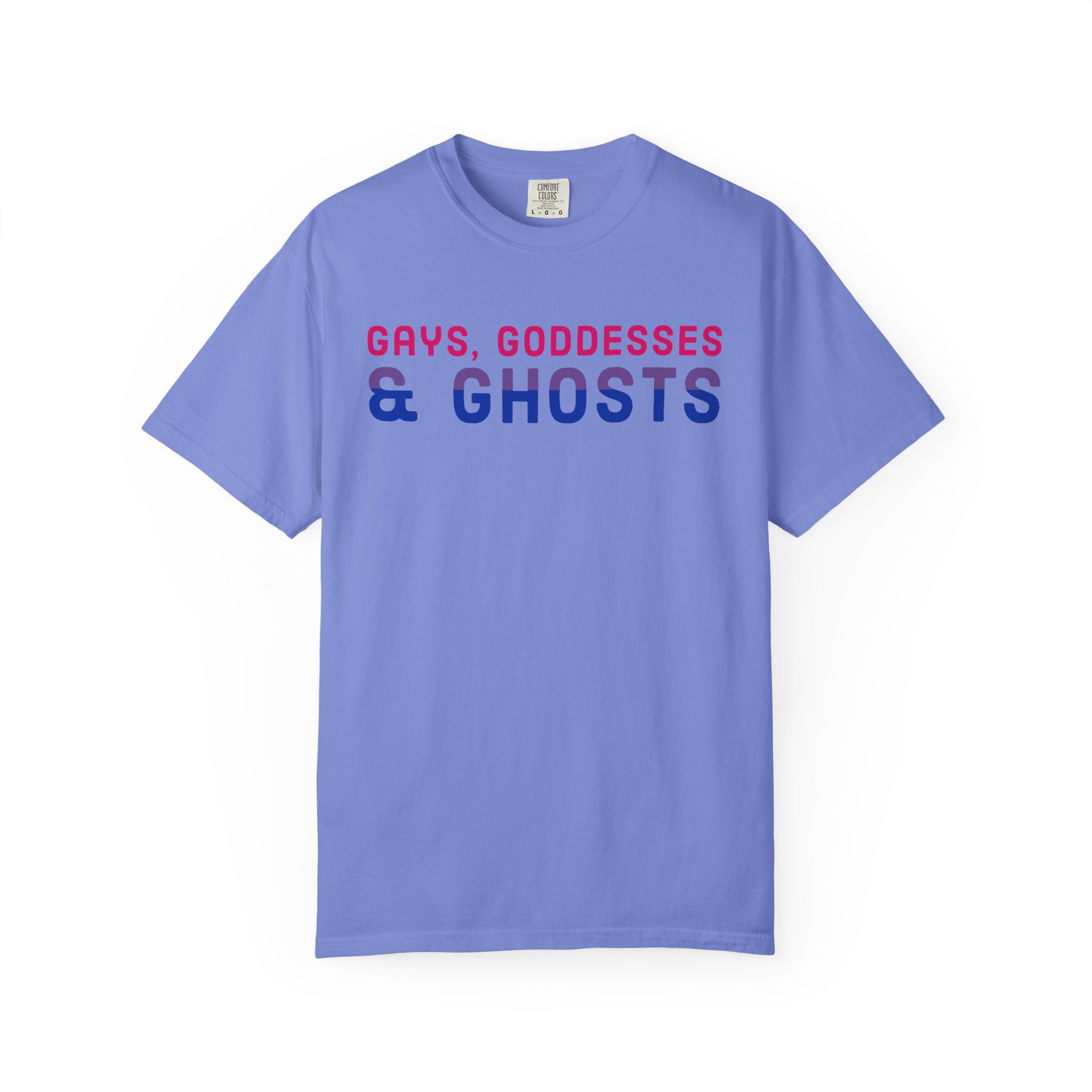 Gays, Goddesses & Ghosts | Bi Flag | Unisex Comfort Colors T-shirt - Image 9