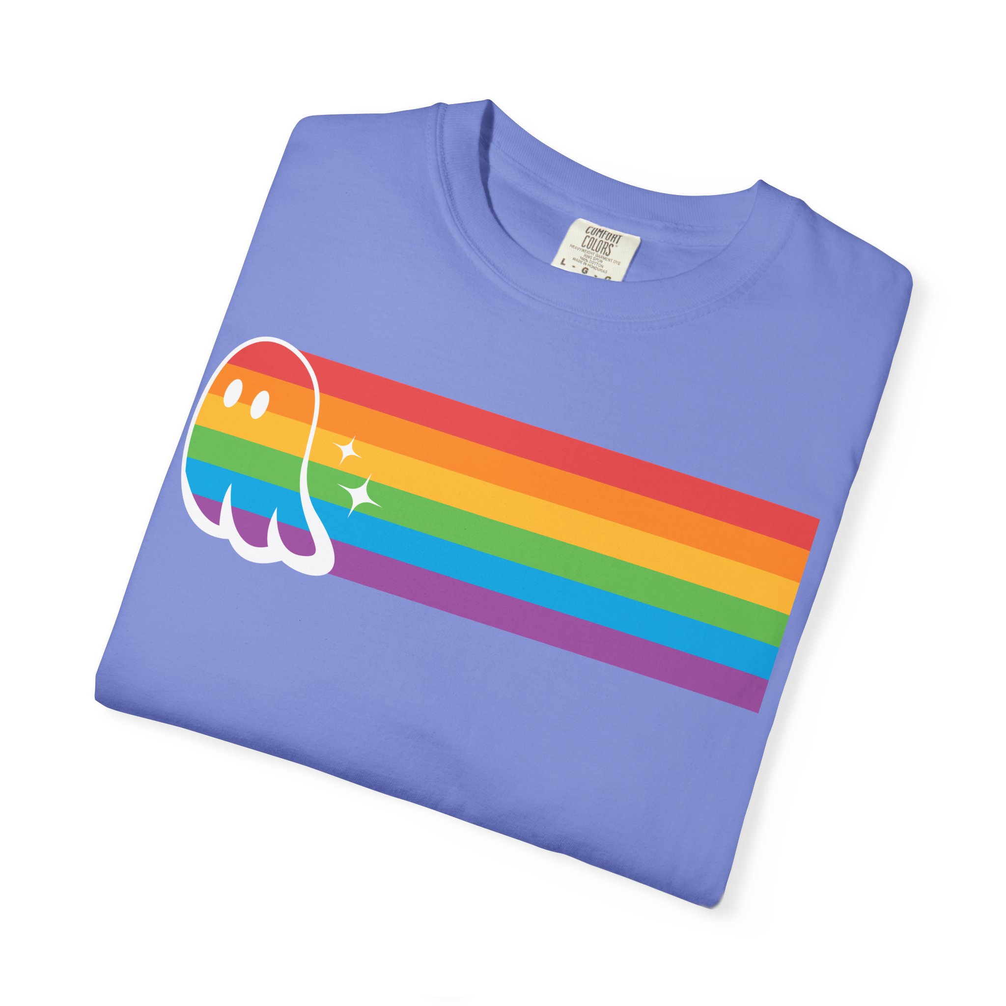 Proud Ghost | Rainbow Streak | Unisex Comfort Colors T-shirt - Image 11