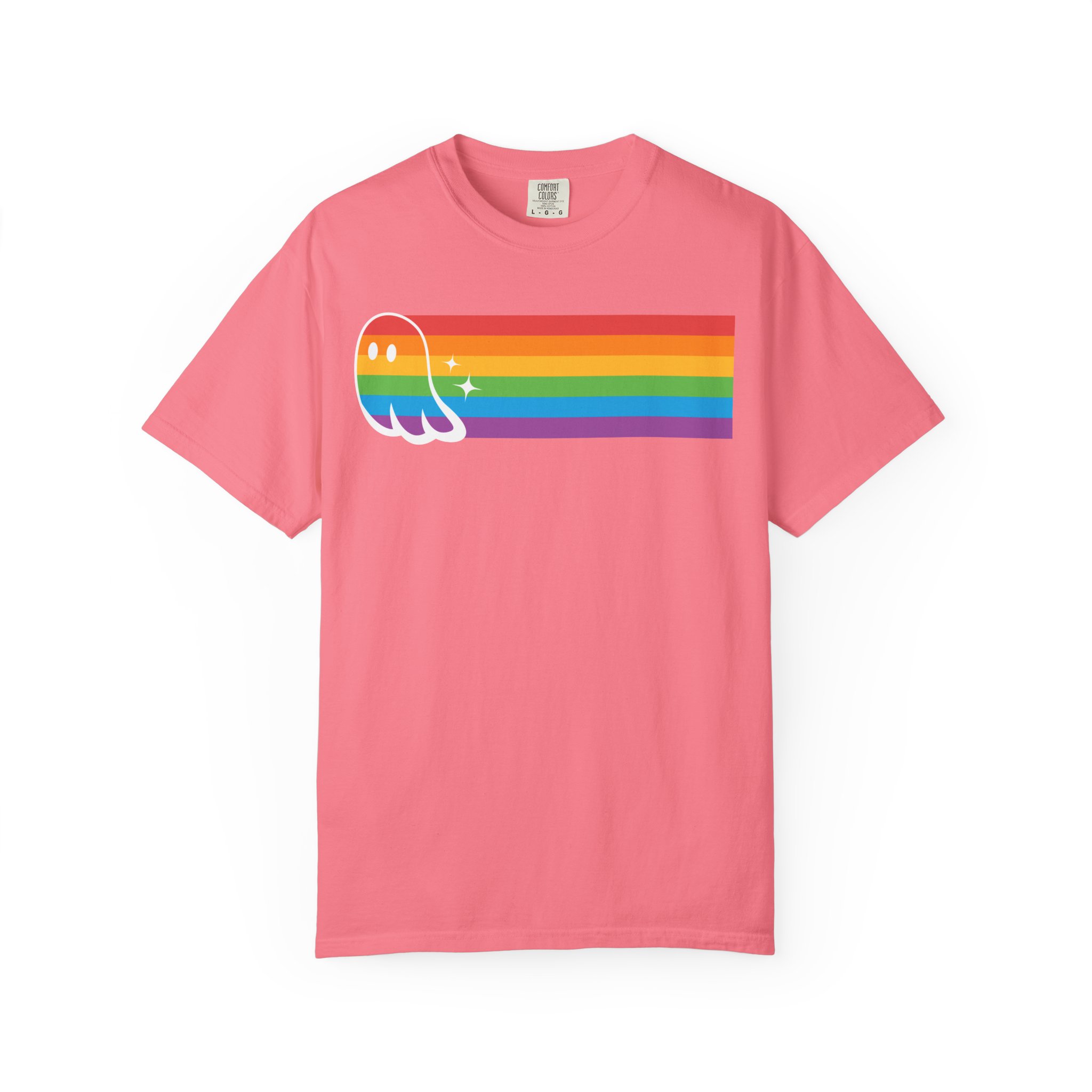 Proud Ghost | Rainbow Streak | Unisex Comfort Colors T-shirt - Image 17