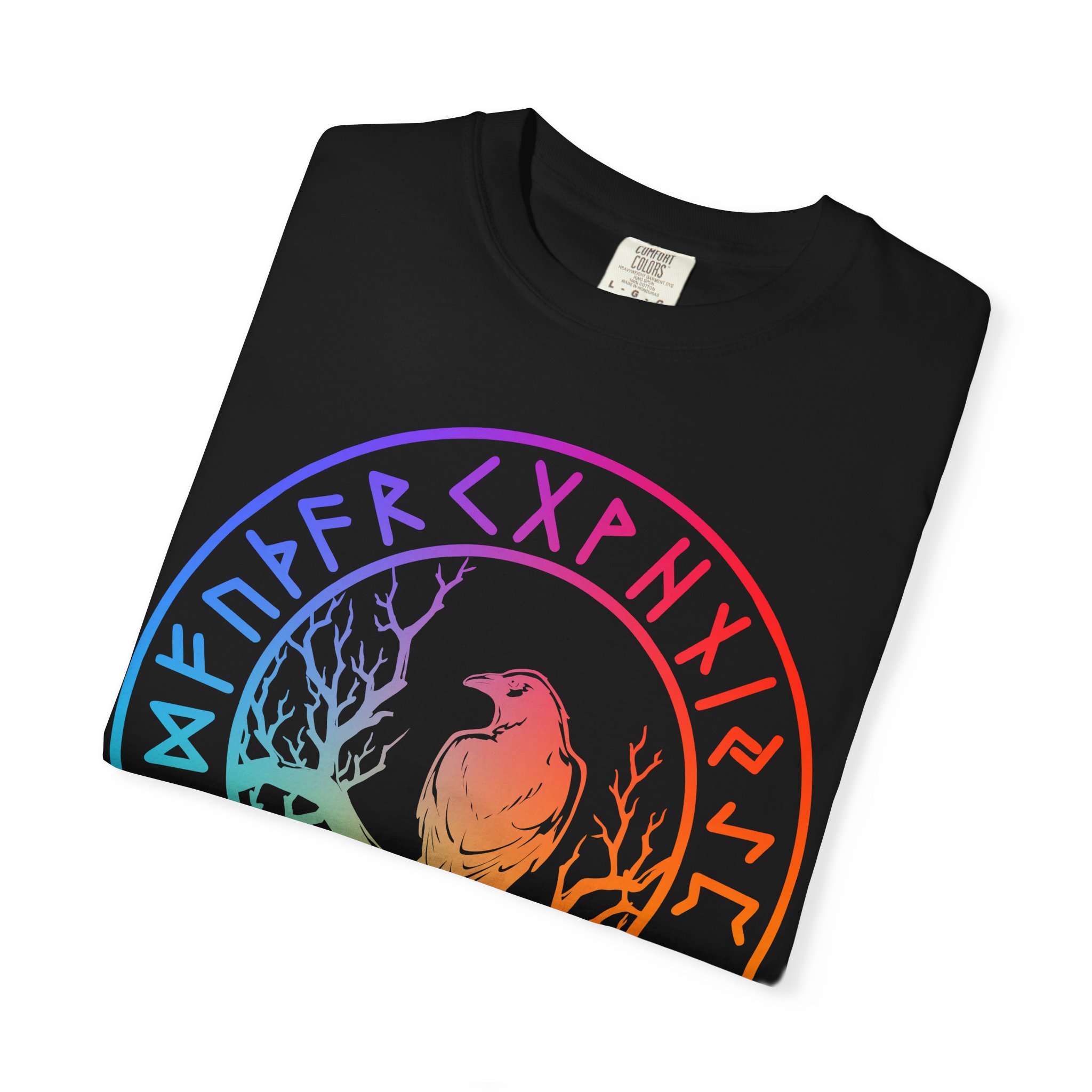 Ravens & Runes | Rainbow Edition | Unisex Comfort Colors T-shirt - Image 3