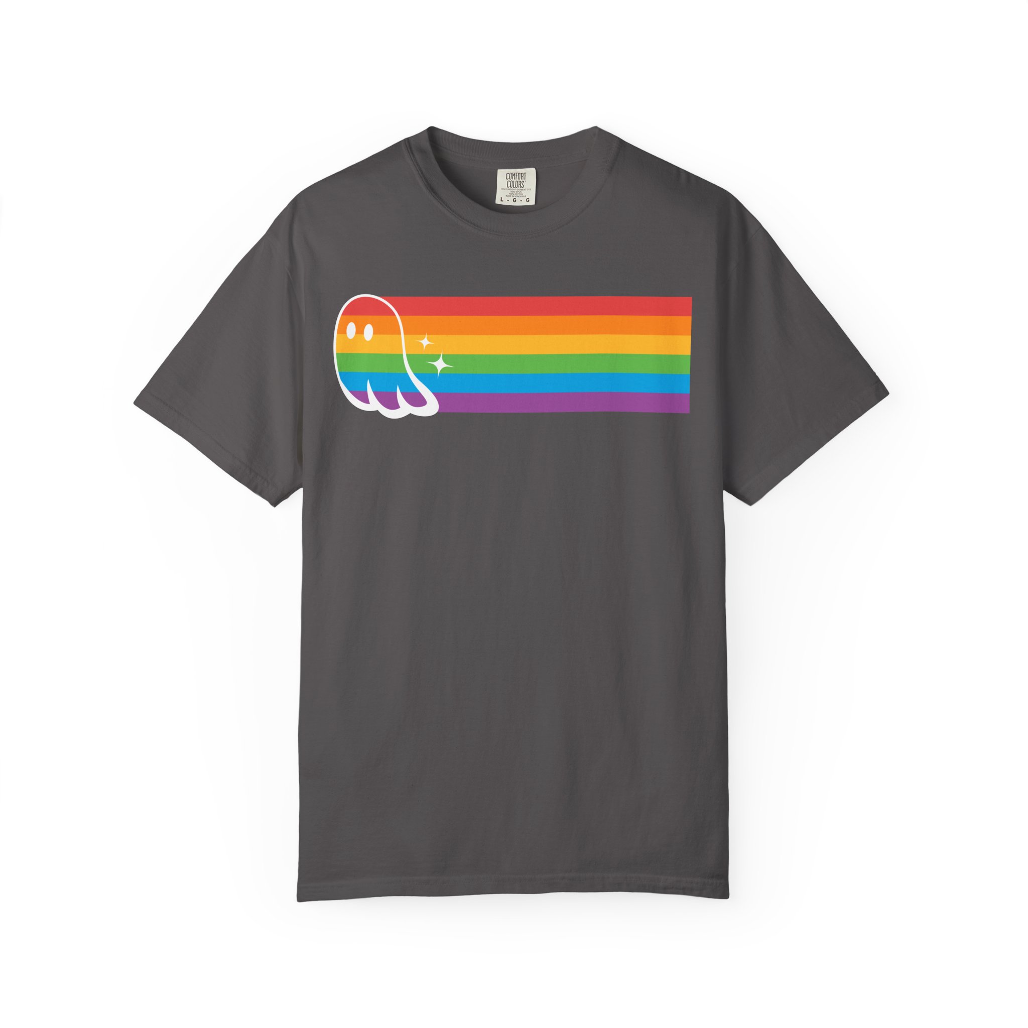 Proud Ghost | Rainbow Streak | Unisex Comfort Colors T-shirt - Image 13