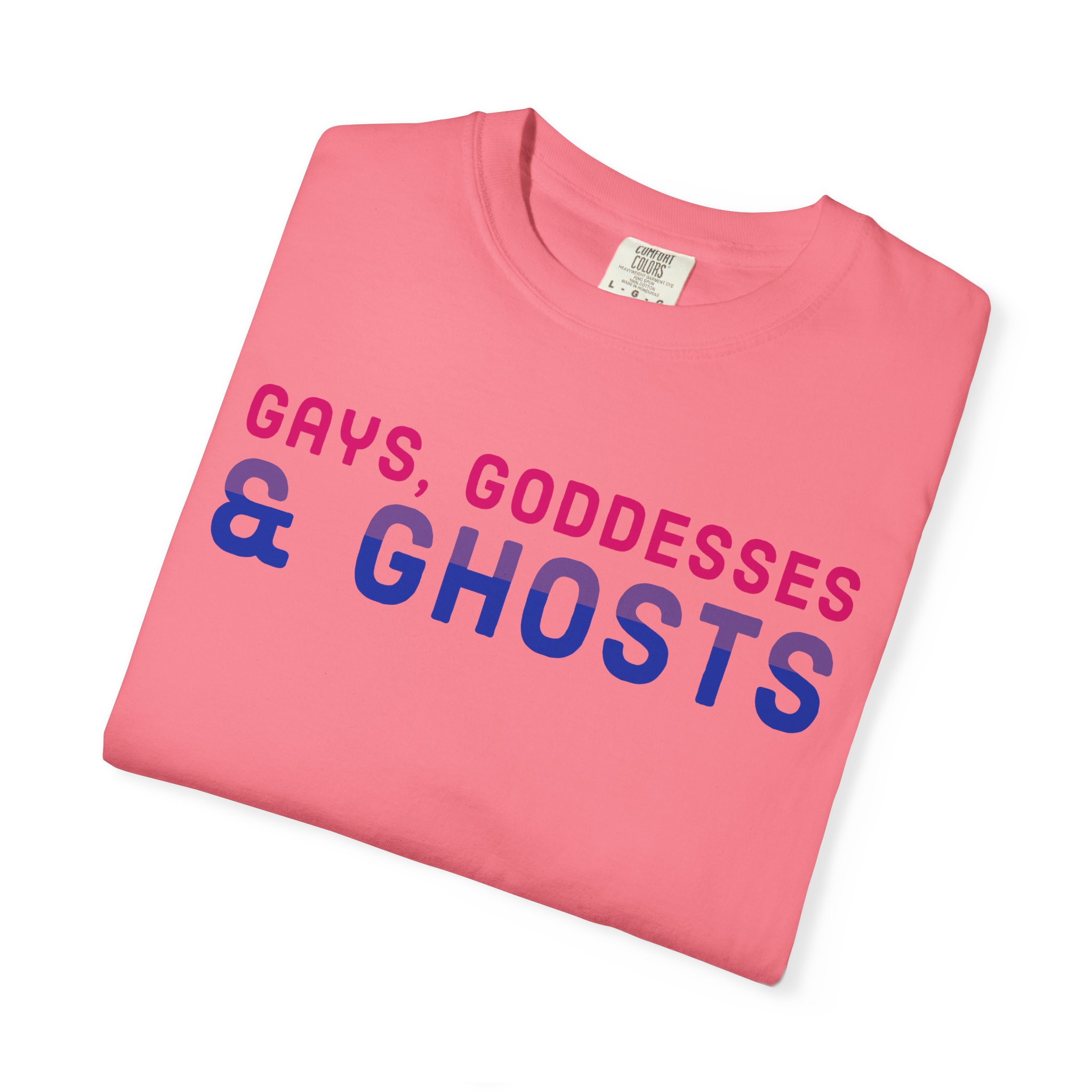 Gays, Goddesses & Ghosts | Bi Flag | Unisex Comfort Colors T-shirt - Image 19