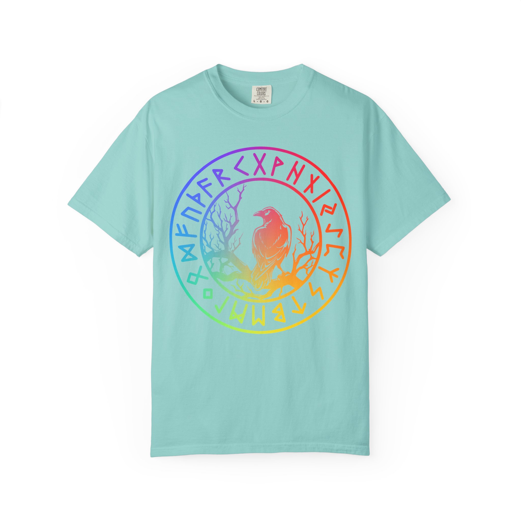 Ravens & Runes | Rainbow Edition | Unisex Comfort Colors T-shirt - Image 5