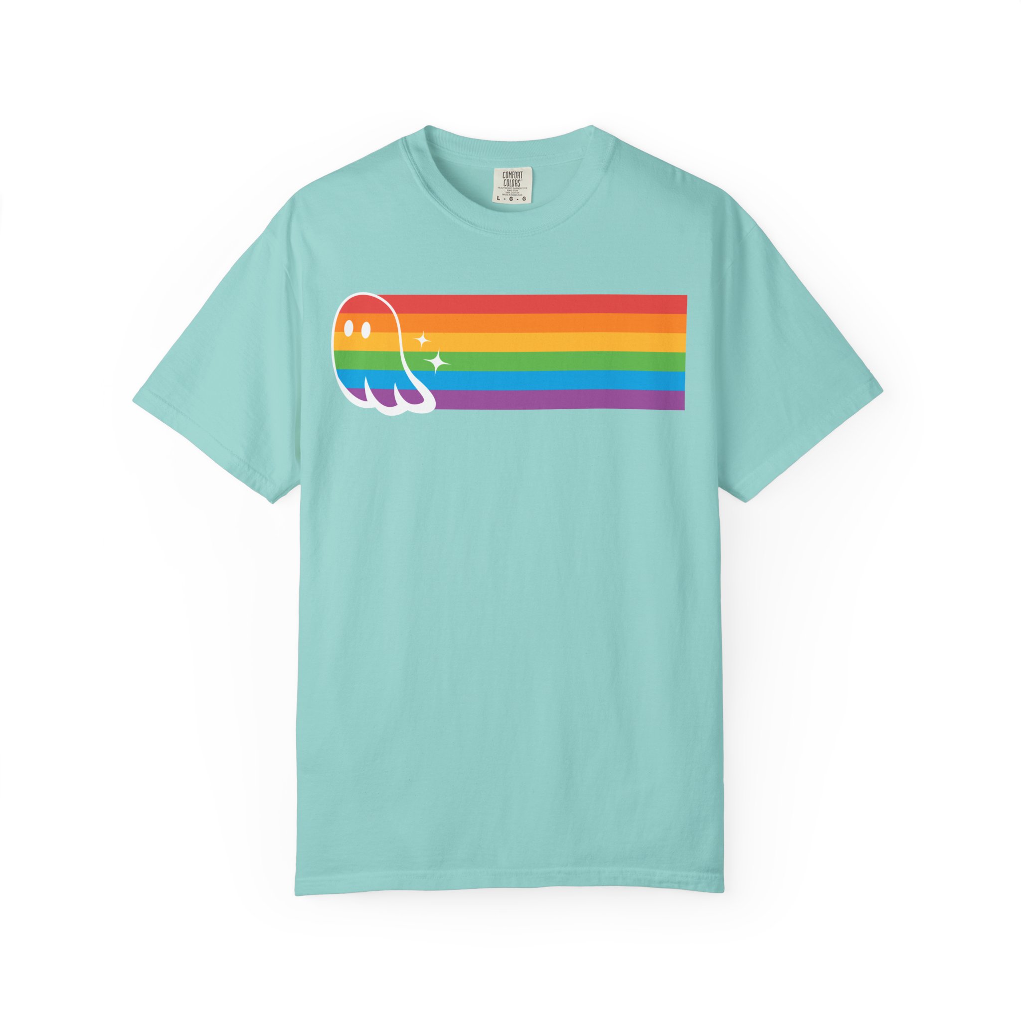 Proud Ghost | Rainbow Streak | Unisex Comfort Colors T-shirt - Image 5