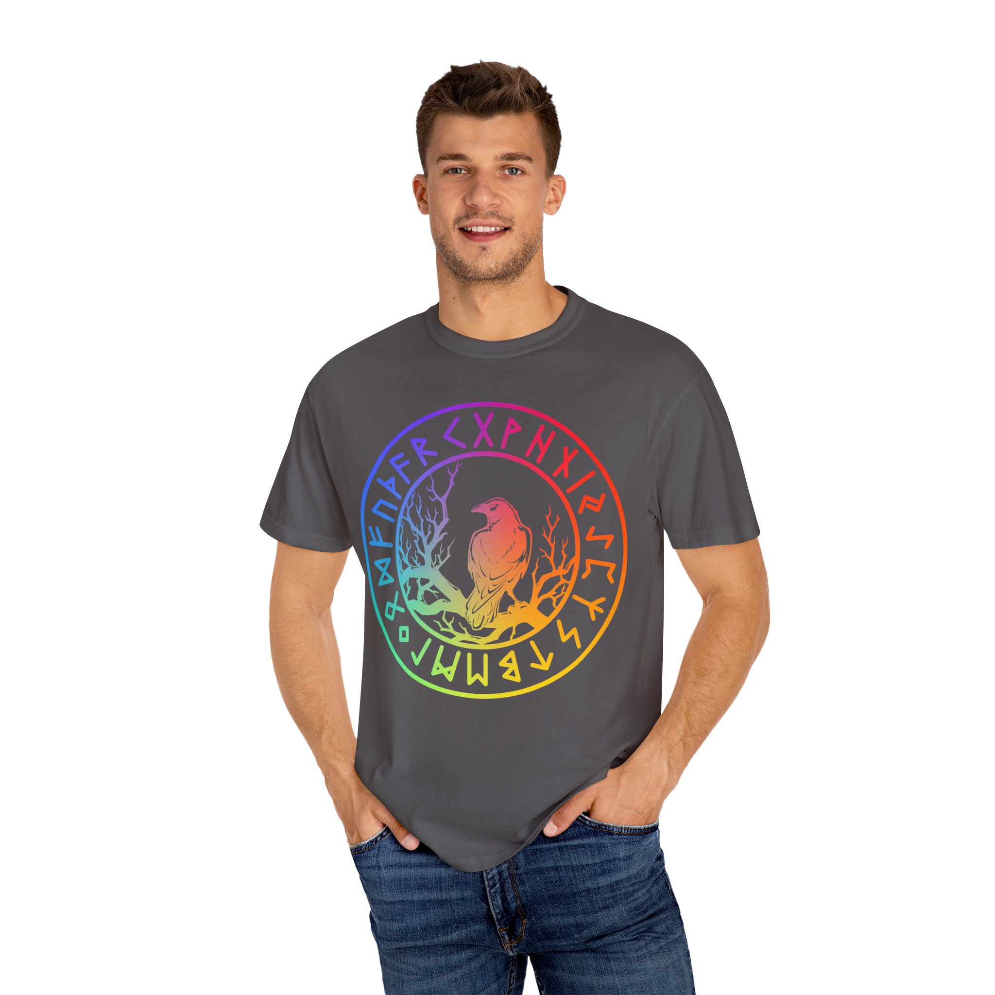 Ravens & Runes | Rainbow Edition | Unisex Comfort Colors T-shirt - Image 16