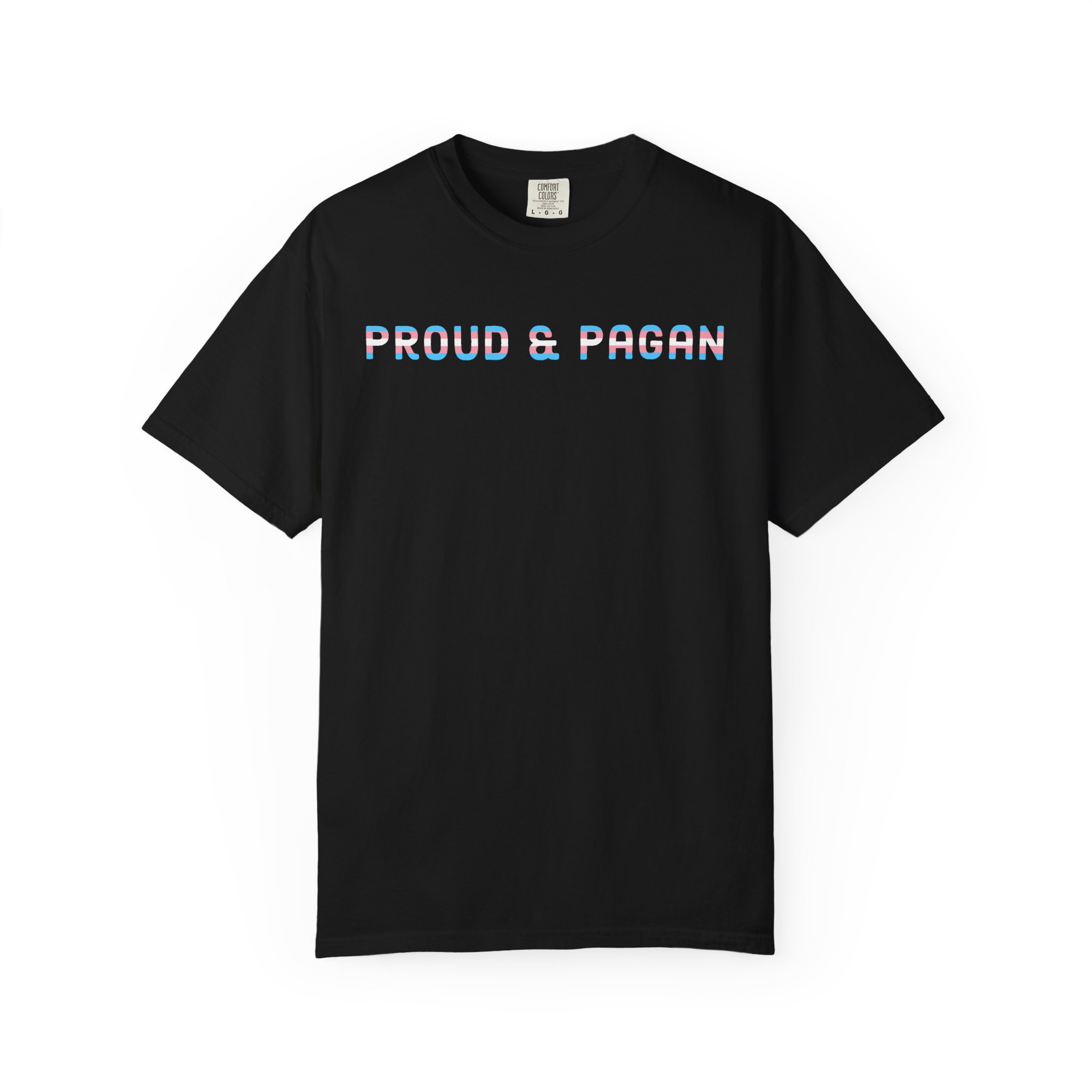 Proud & Pagan | Trans Flag | Unisex Comfort Colors T-shirt