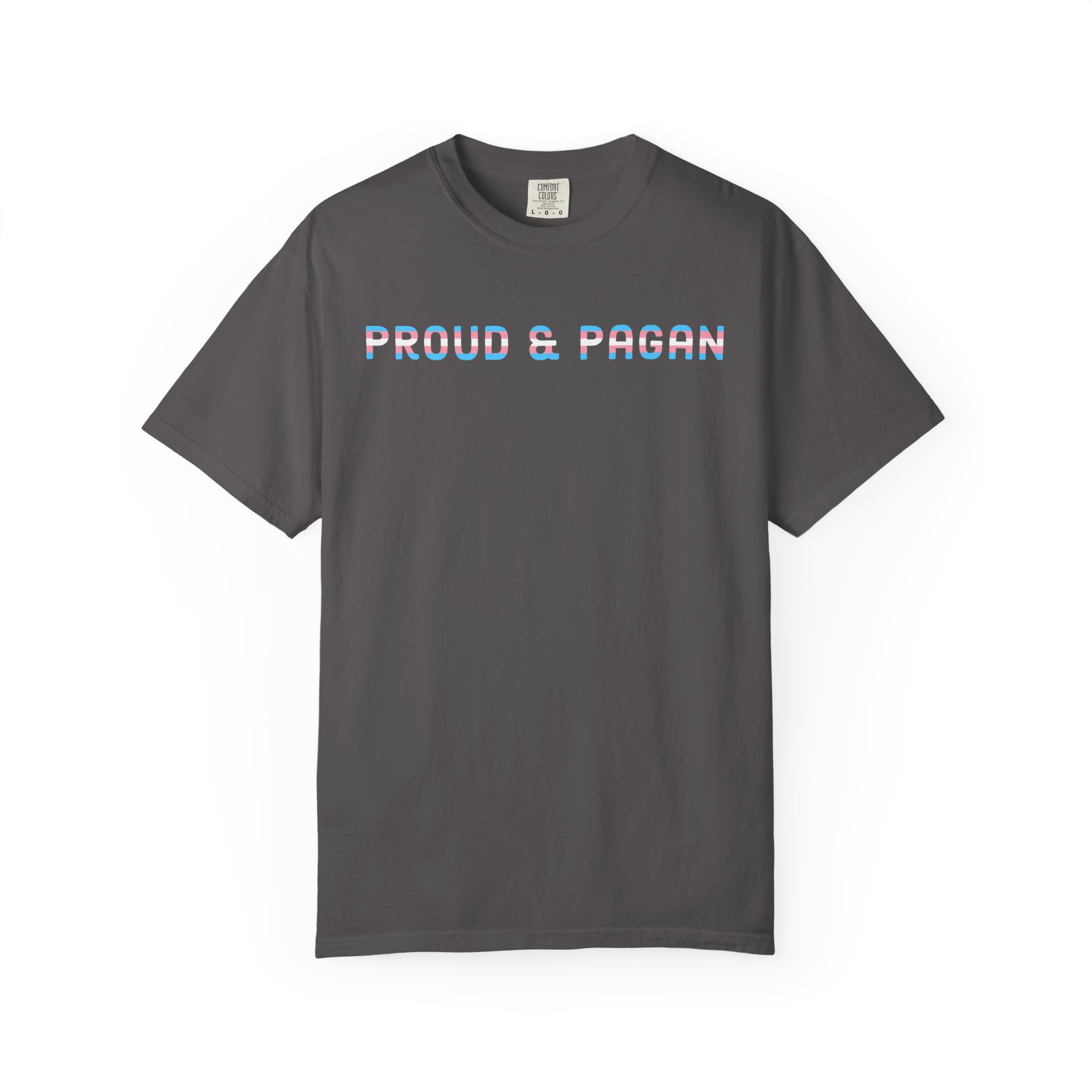 Proud & Pagan | Trans Flag | Unisex Comfort Colors T-shirt - Image 13