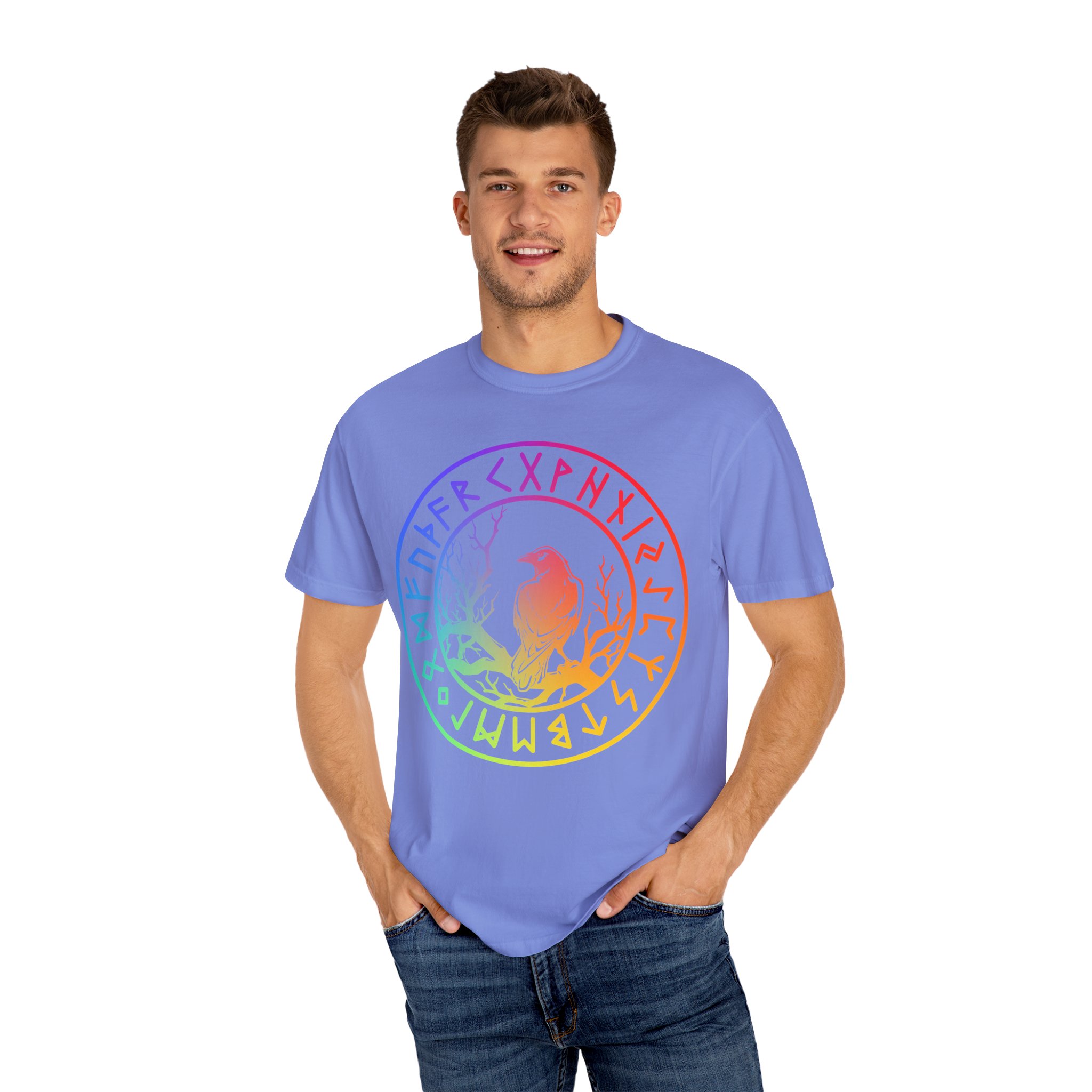 Ravens & Runes | Rainbow Edition | Unisex Comfort Colors T-shirt - Image 12