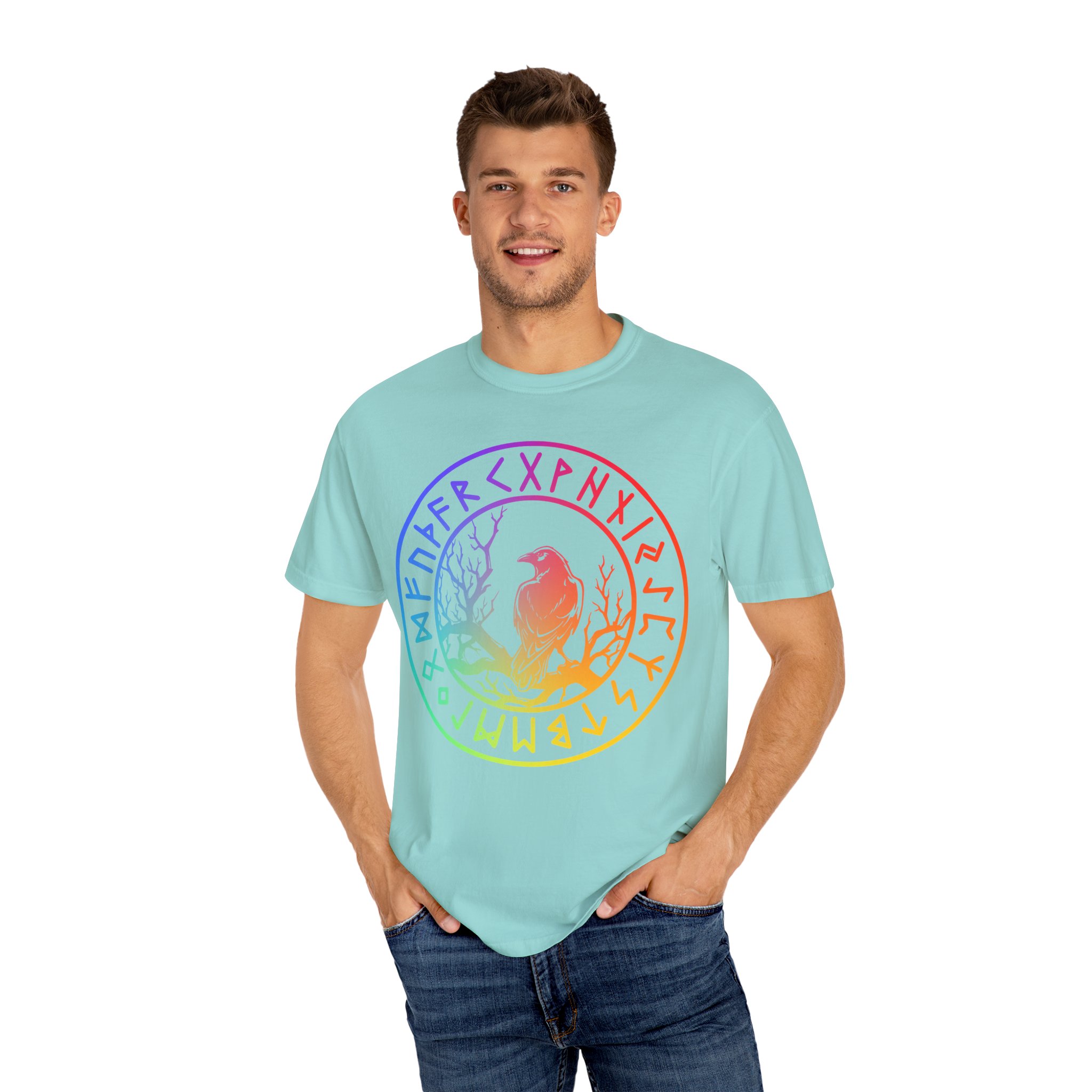 Ravens & Runes | Rainbow Edition | Unisex Comfort Colors T-shirt - Image 8