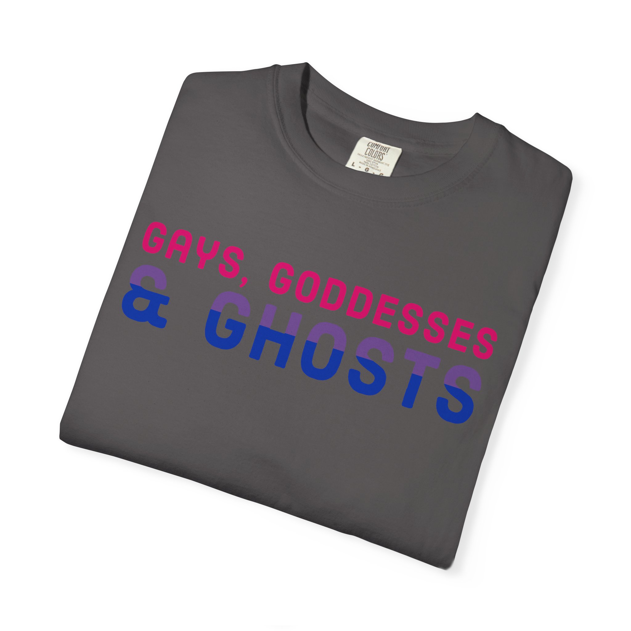 Gays, Goddesses & Ghosts | Bi Flag | Unisex Comfort Colors T-shirt - Image 15