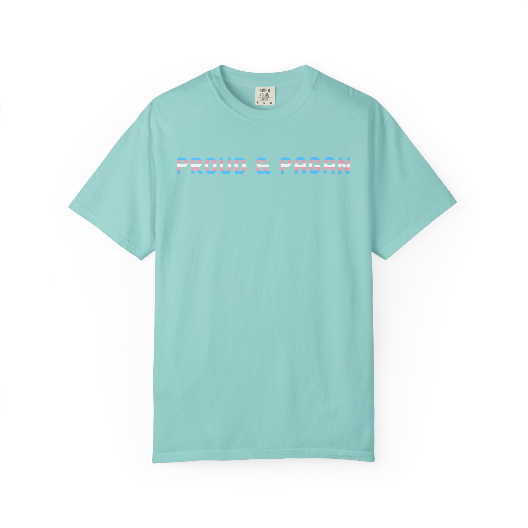 Proud & Pagan | Trans Flag | Unisex Comfort Colors T-shirt - Image 5