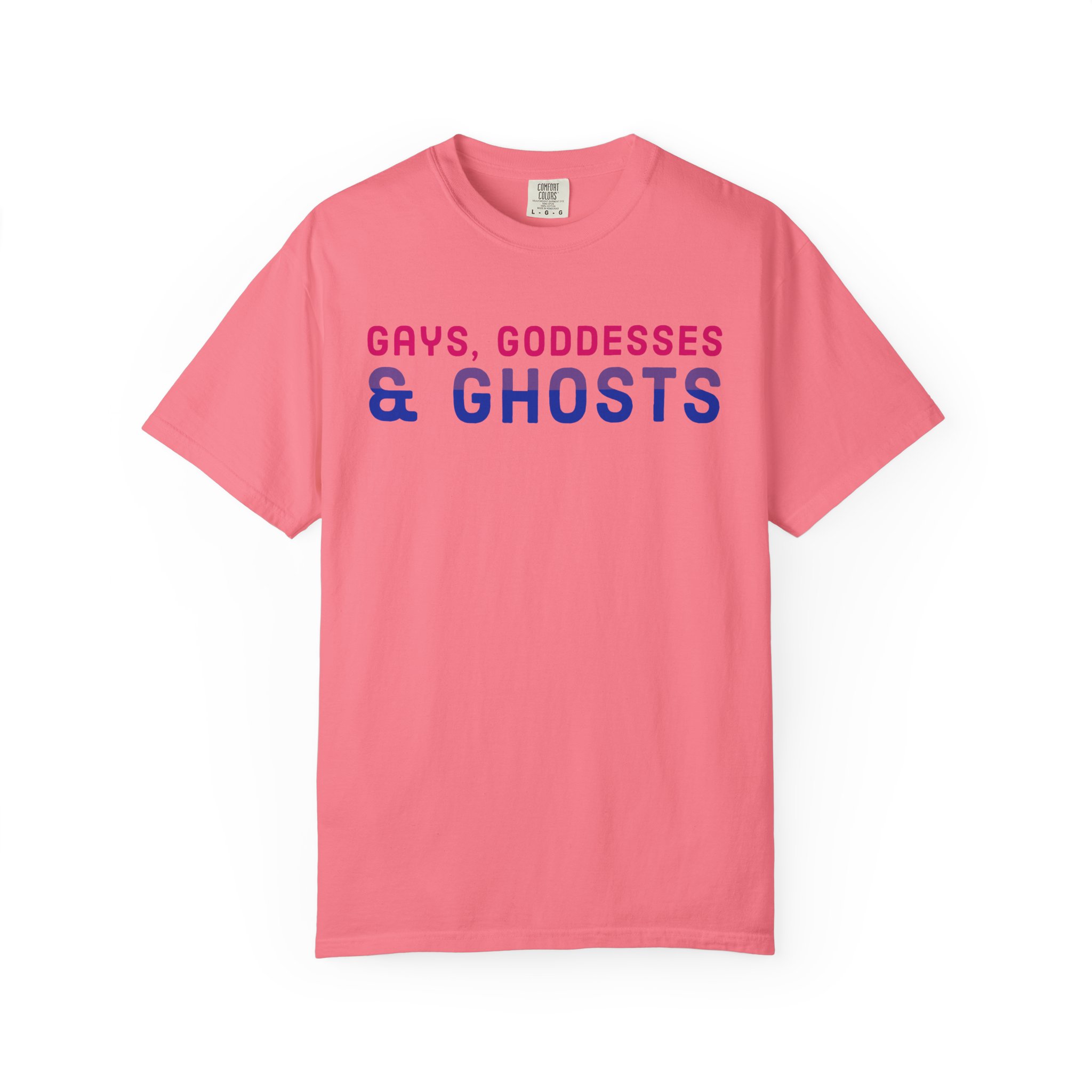 Gays, Goddesses & Ghosts | Bi Flag | Unisex Comfort Colors T-shirt - Image 17