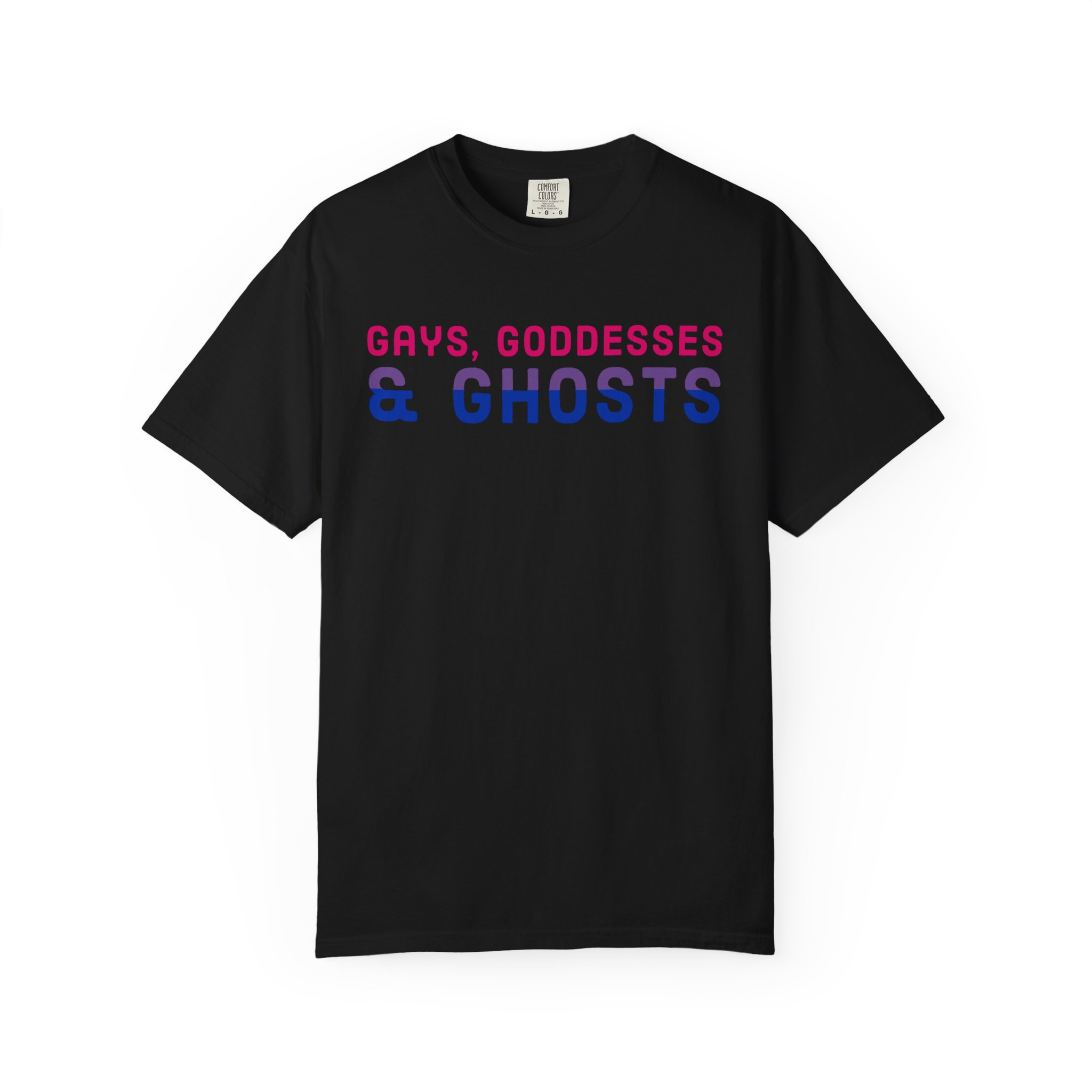 Gays, Goddesses & Ghosts | Bi Flag | Unisex Comfort Colors T-shirt