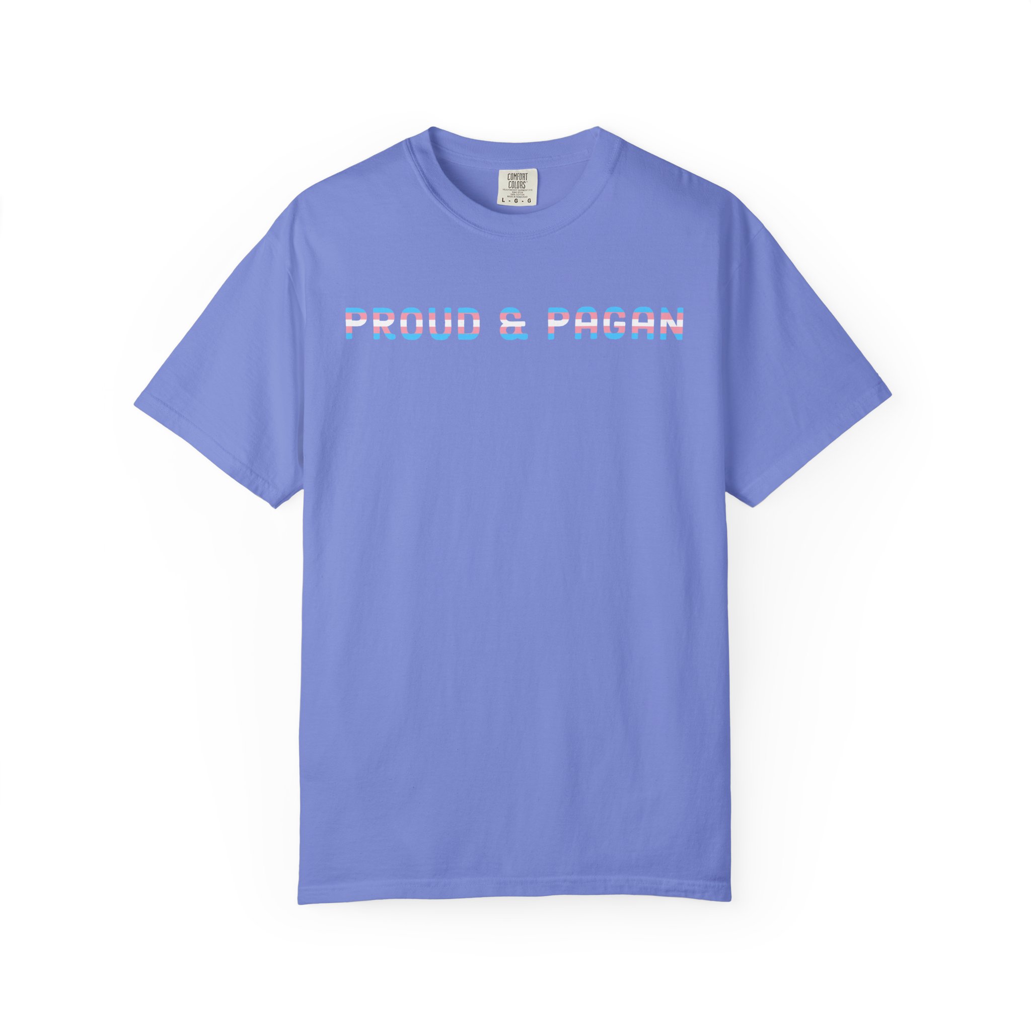 Proud & Pagan | Trans Flag | Unisex Comfort Colors T-shirt - Image 9