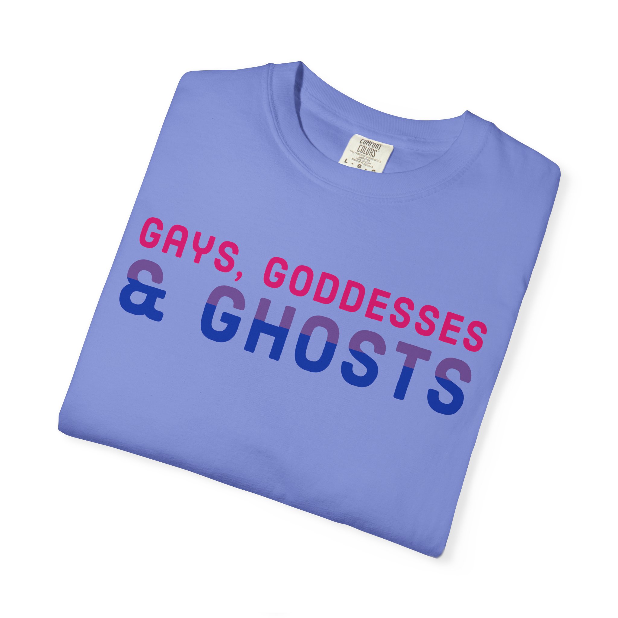 Gays, Goddesses & Ghosts | Bi Flag | Unisex Comfort Colors T-shirt - Image 11