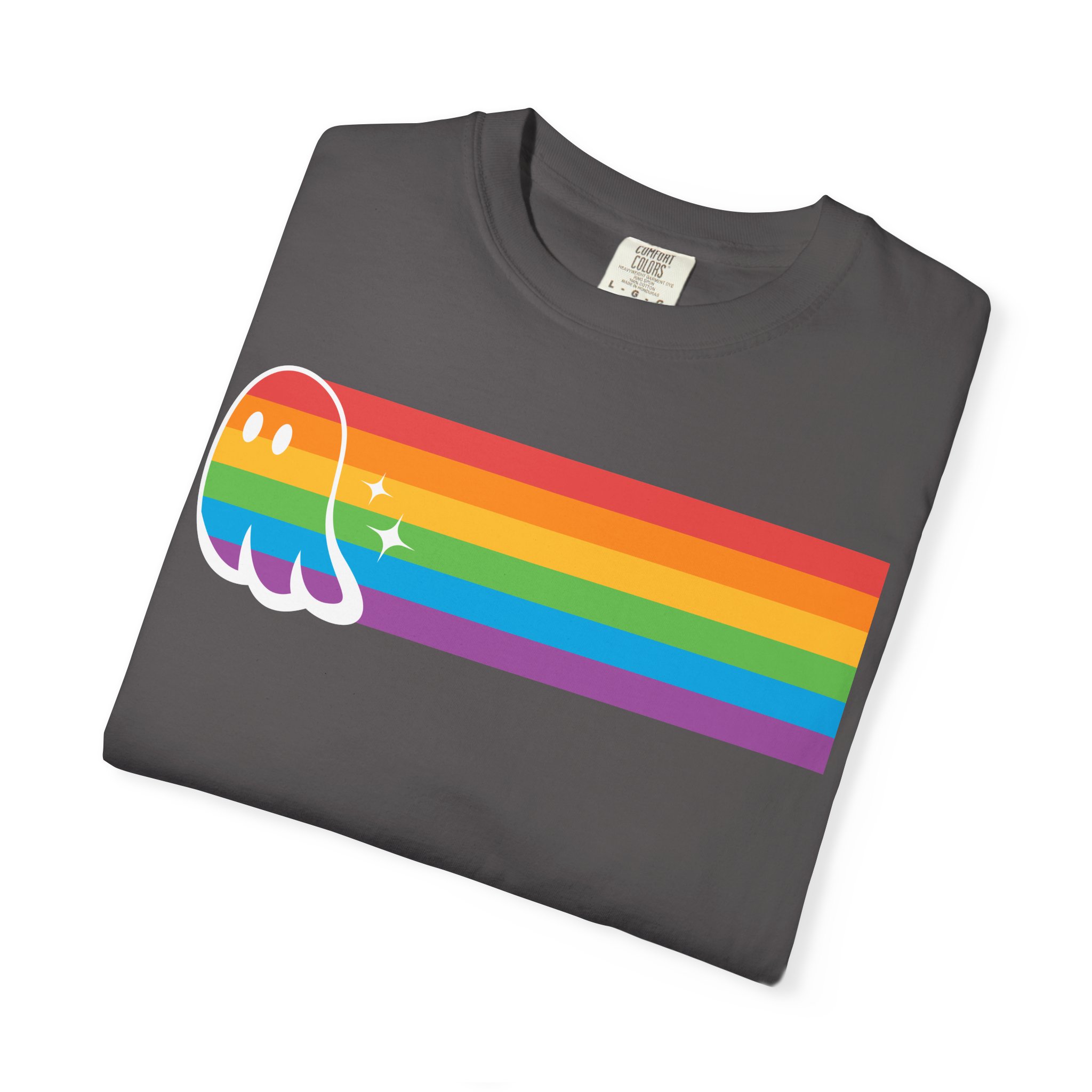 Proud Ghost | Rainbow Streak | Unisex Comfort Colors T-shirt - Image 15