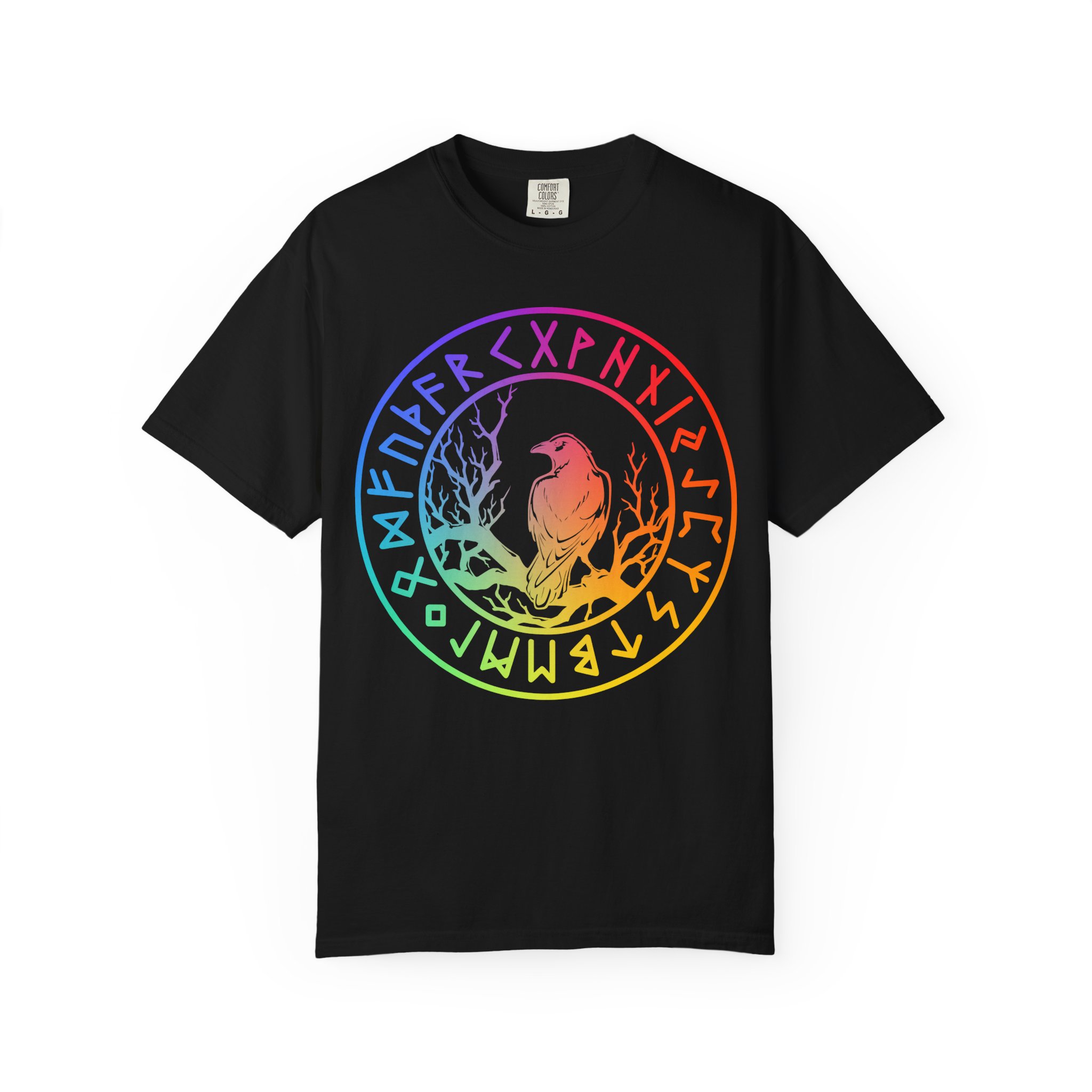 Ravens & Runes | Rainbow Edition | Unisex Comfort Colors T-shirt