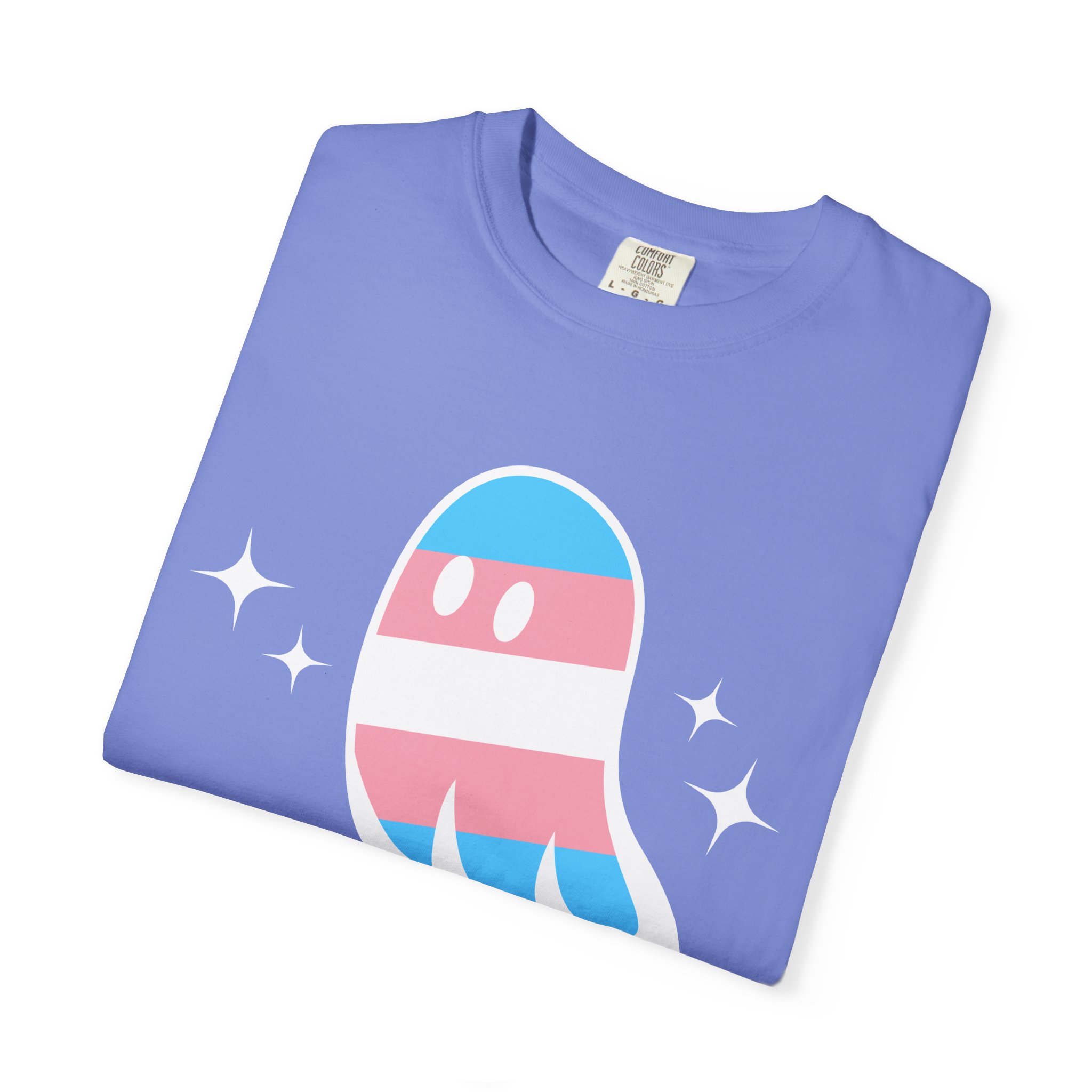 Proud Ghost | June & October Are My Favorite Months | Trans Flag | Unisex Comfort Colors T-shirt - Image 11