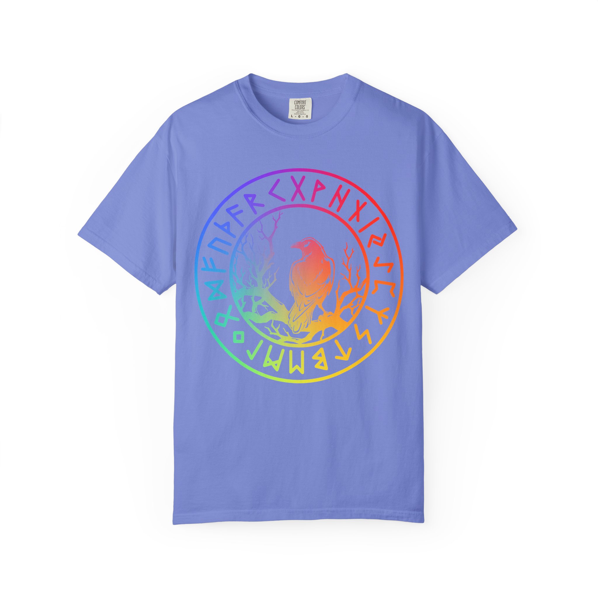 Ravens & Runes | Rainbow Edition | Unisex Comfort Colors T-shirt - Image 9