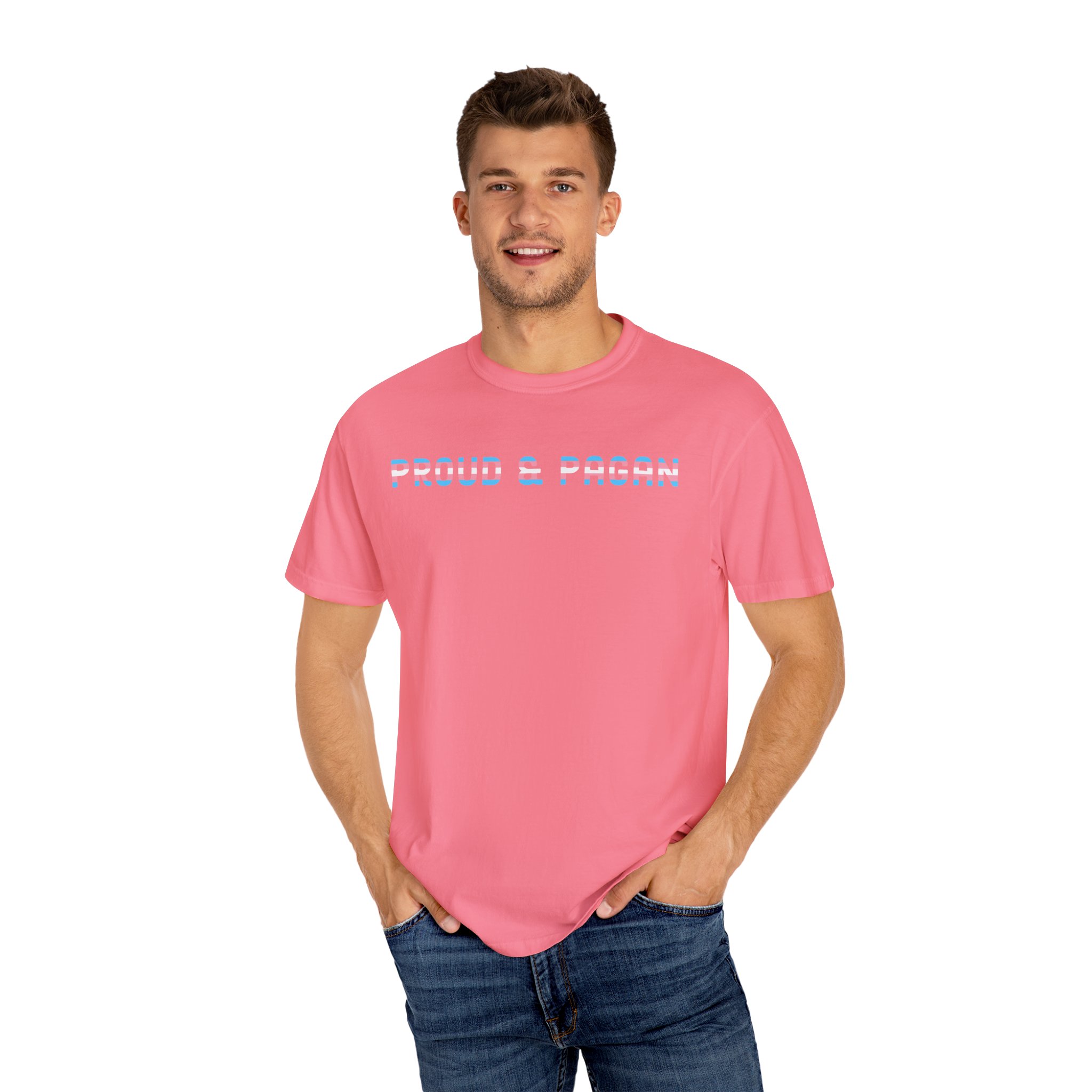 Proud & Pagan | Trans Flag | Unisex Comfort Colors T-shirt - Image 20