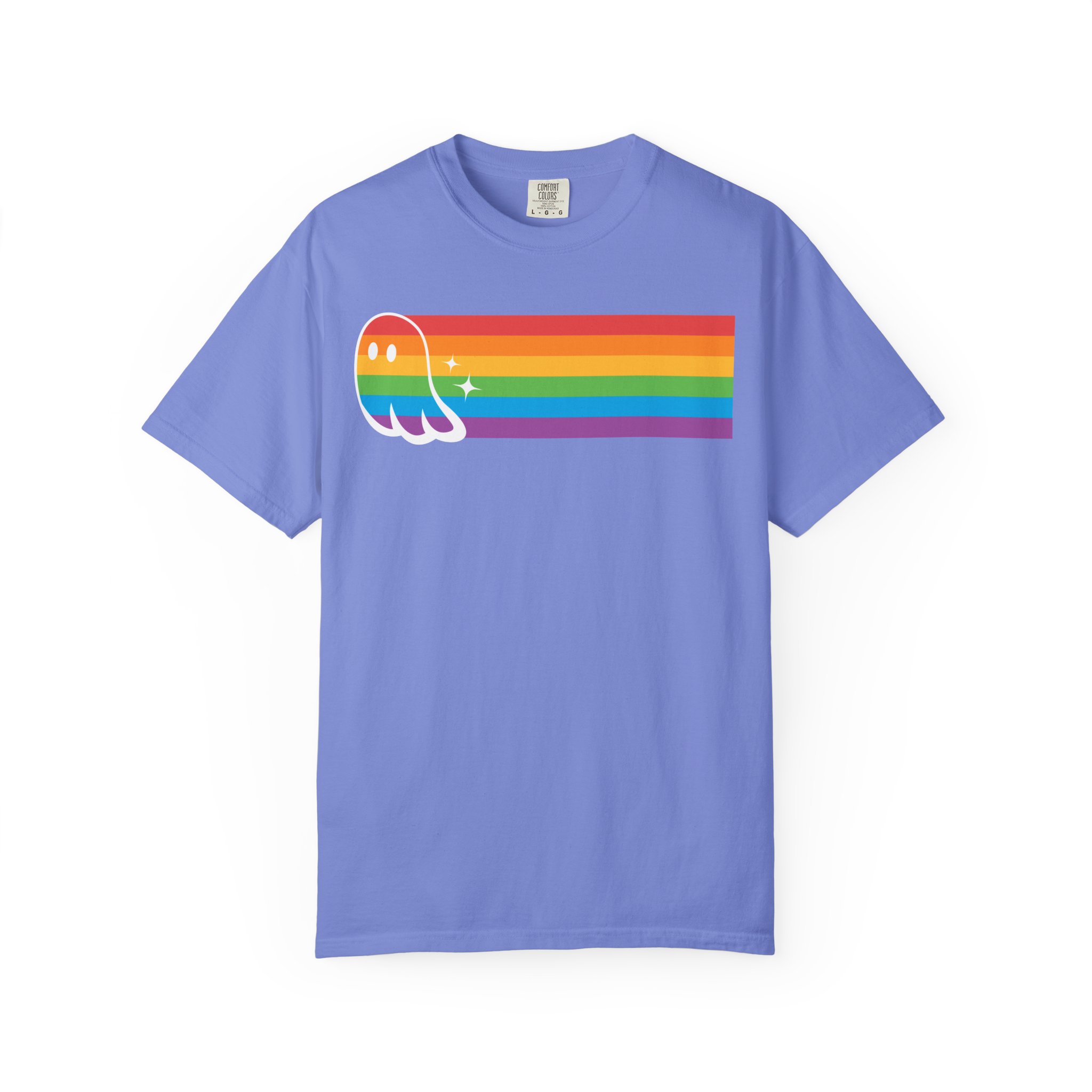 Proud Ghost | Rainbow Streak | Unisex Comfort Colors T-shirt - Image 9