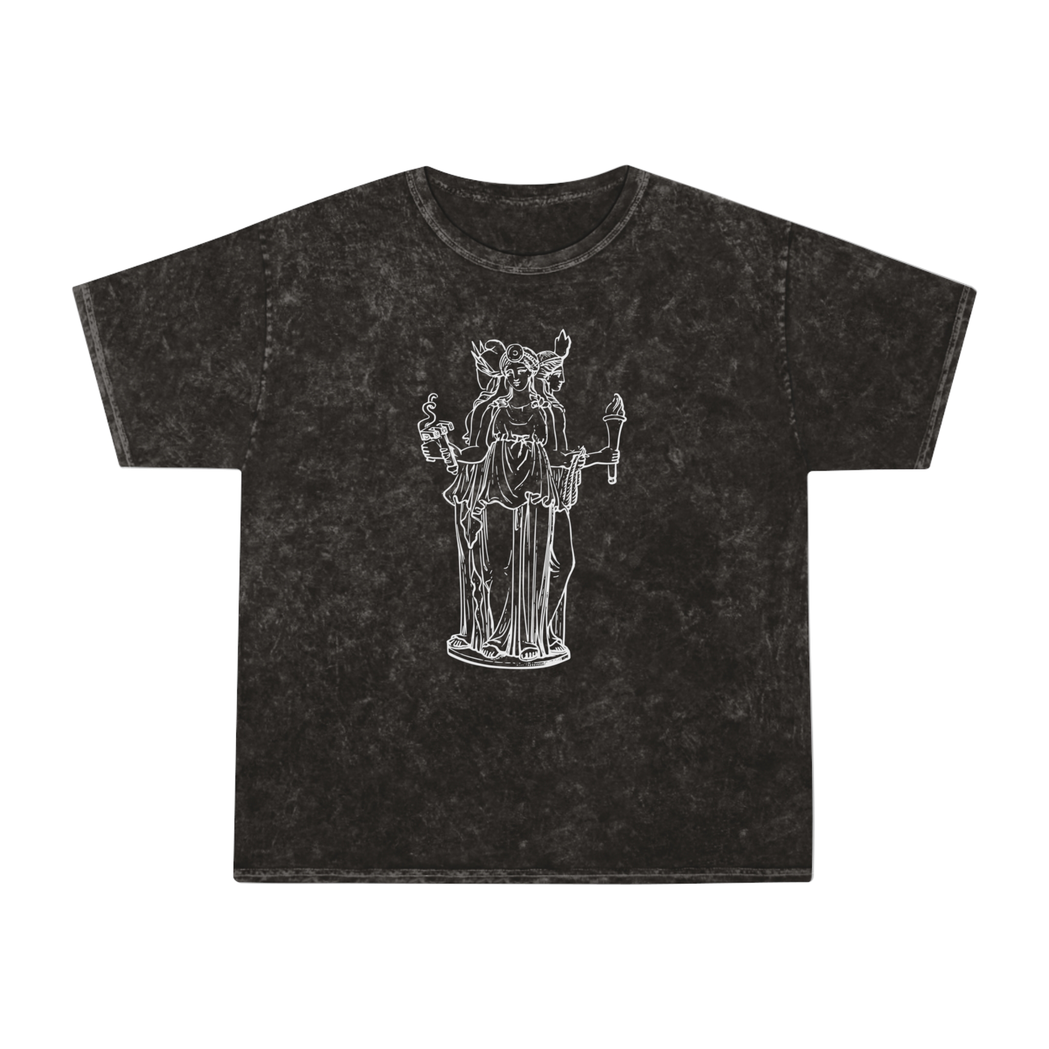 Hekate Statue Shirt | Mineral Wash T-Shirt - Image 5