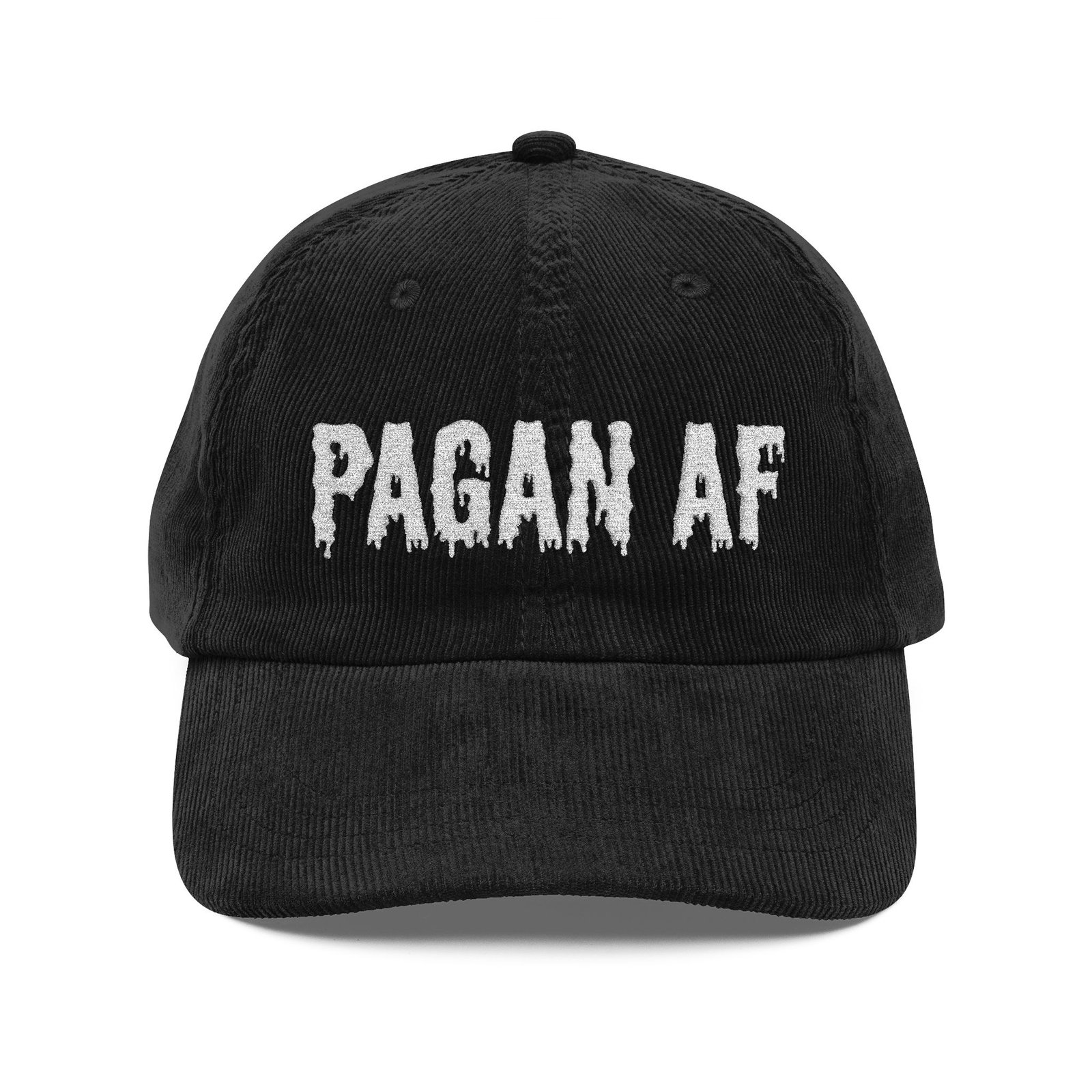 Pagan AF | Embroidered Vintage Corduroy Cap