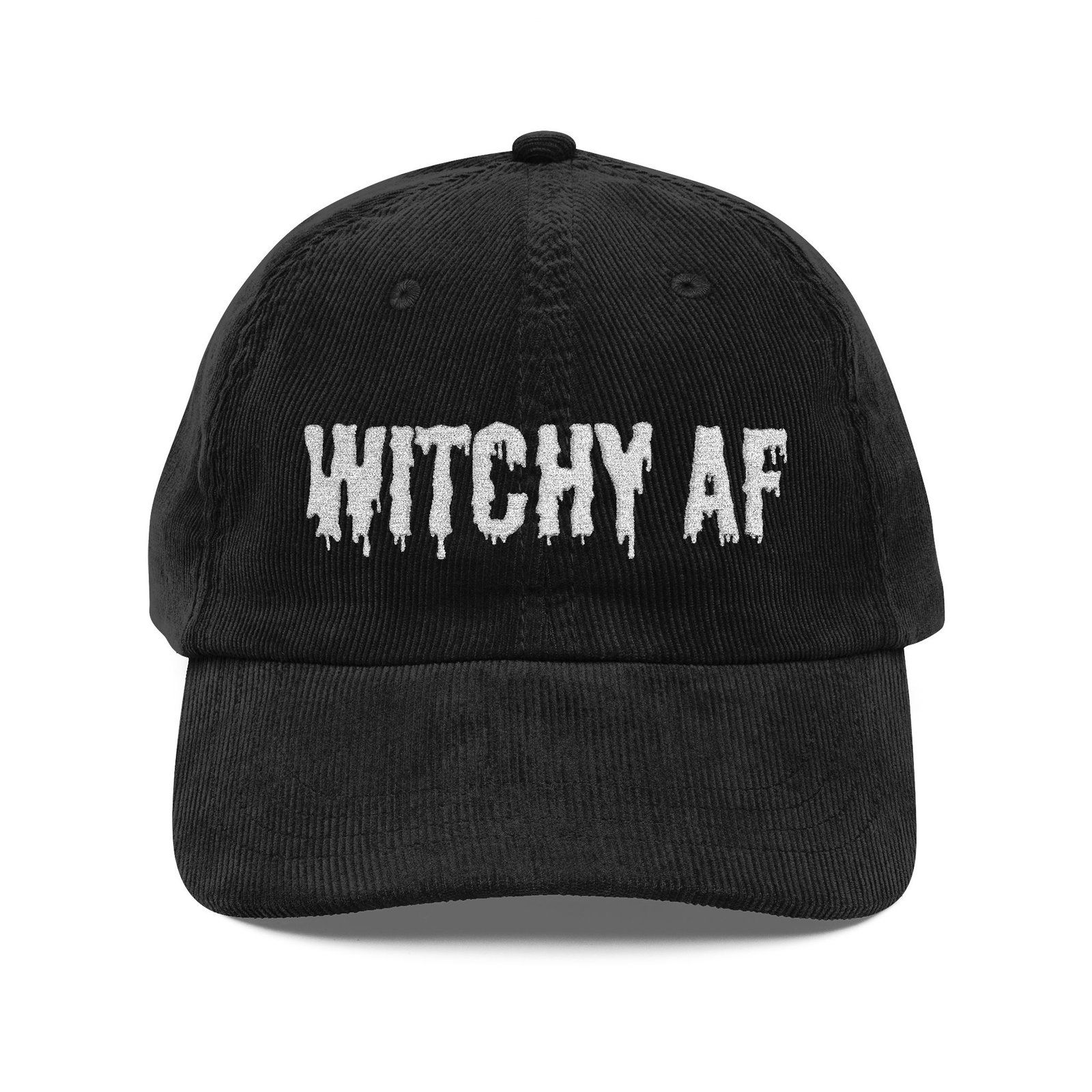 Witchy AF | Embroidered Vintage Corduroy Cap