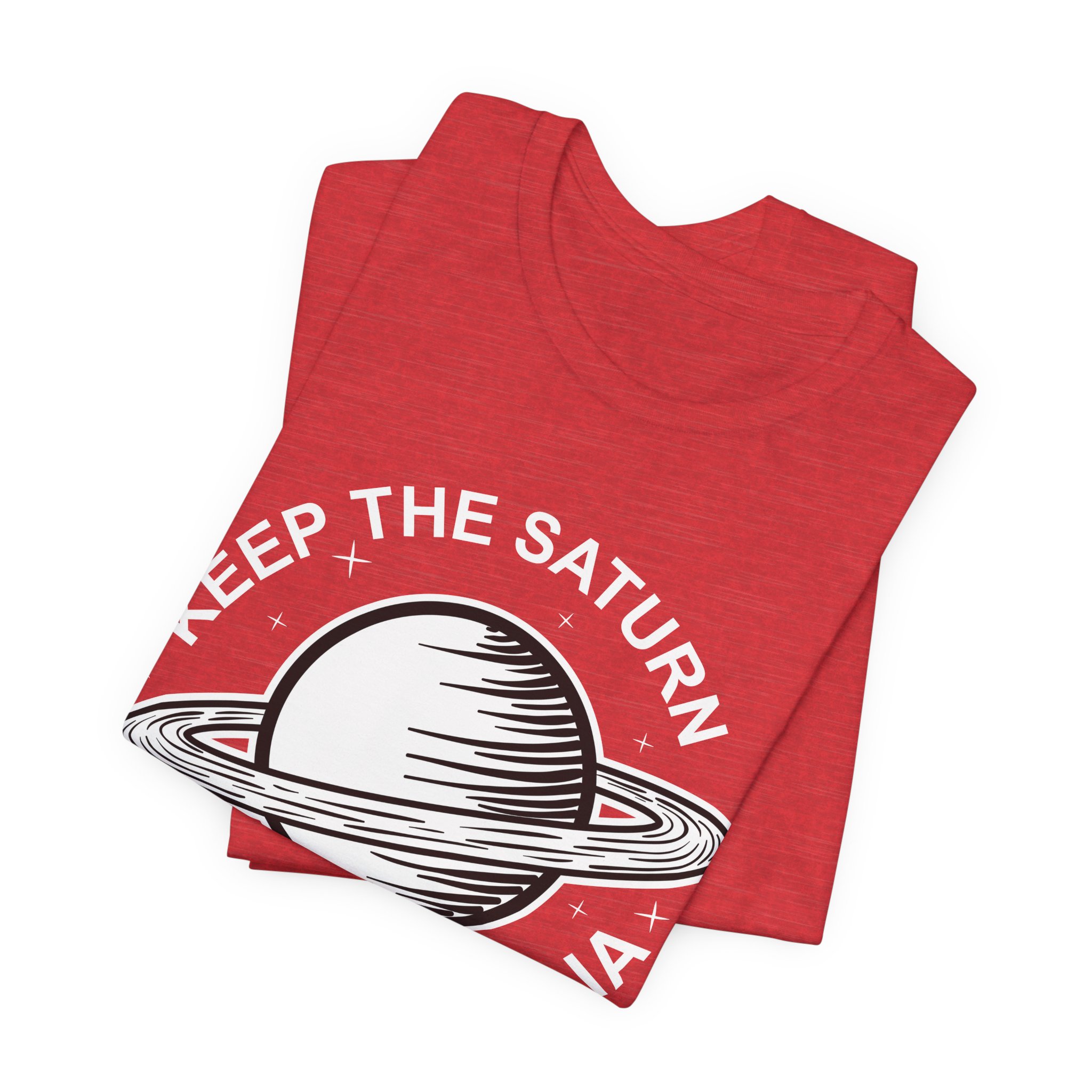 Keep the Saturn in Saturnalia (Black) | Unisex Jersey Short Sleeve Tee - Image 15