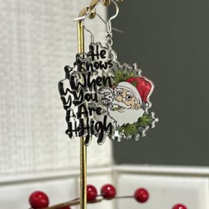 He Knows When You Are High | Yule Earrings