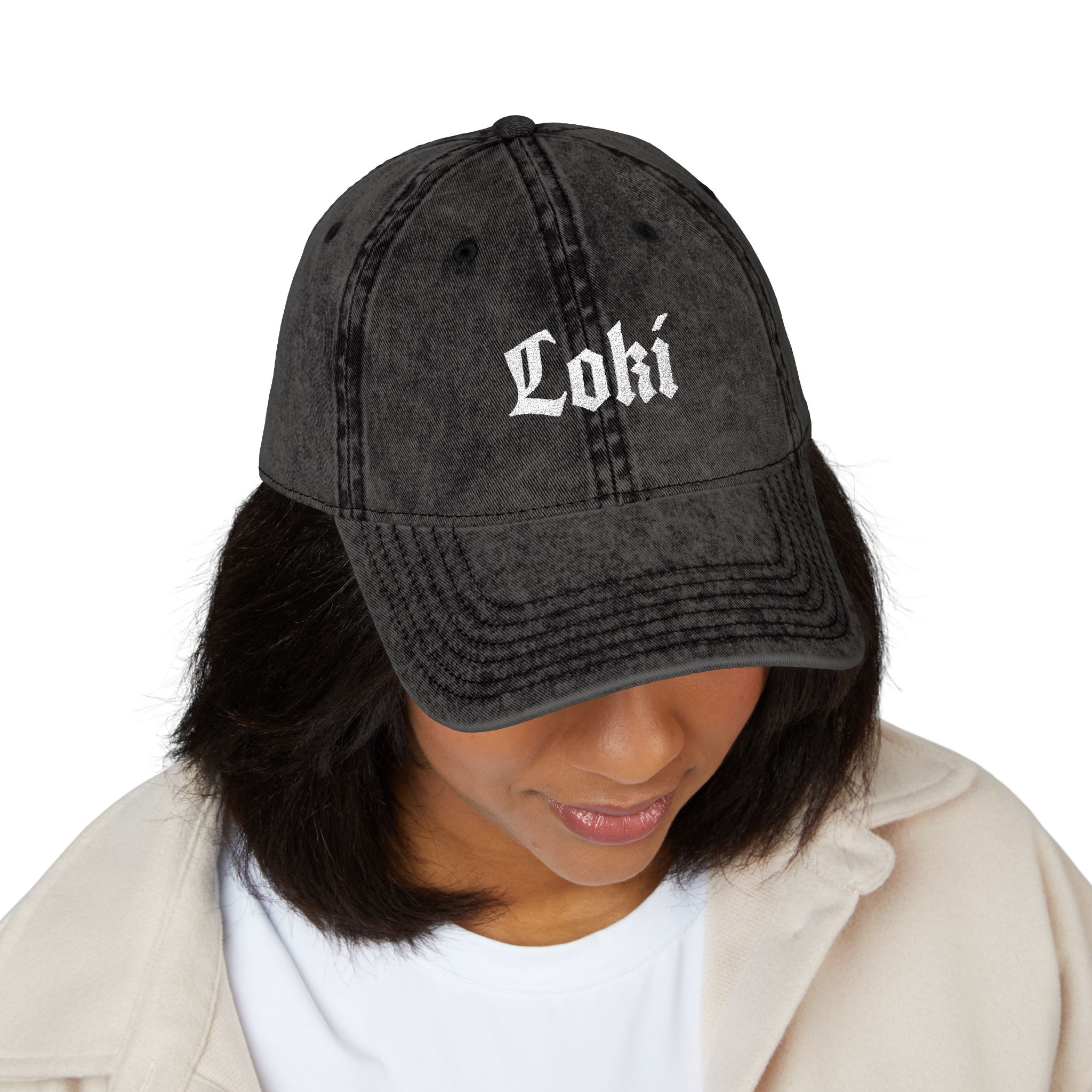 Loki | Embroidered Vintage Cap - Image 3