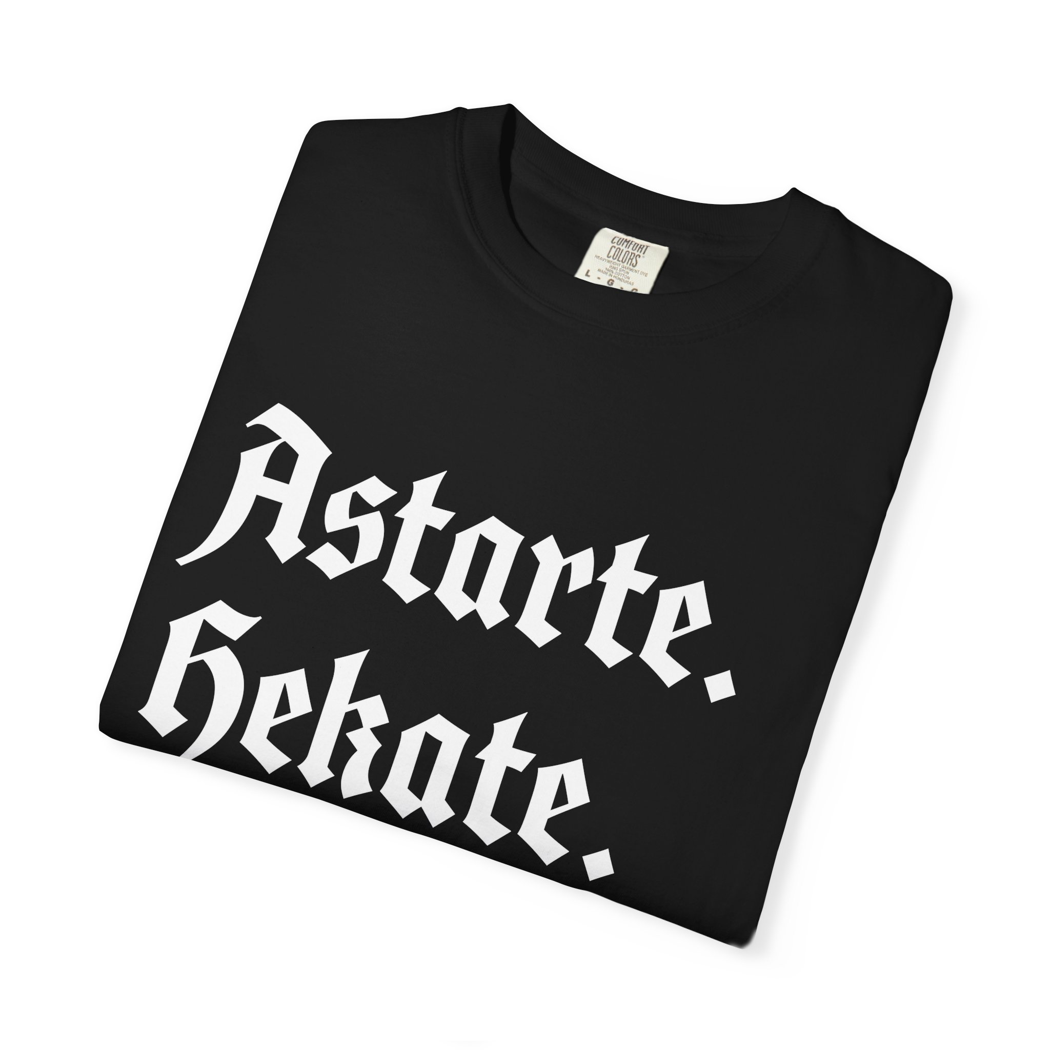 Astarte Hekate Lilith | Comfort Colors | Black T-shirt - Image 3