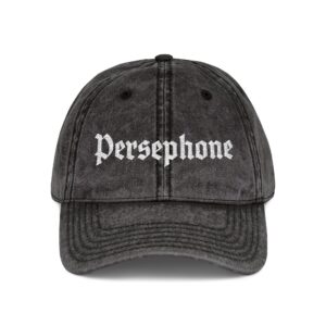 Persephone | Embroidered Vintage Cap