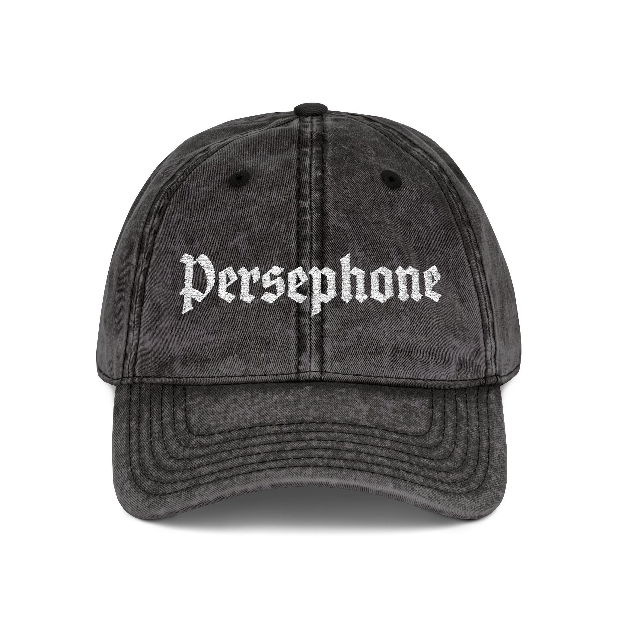 Persephone | Embroidered Vintage Cap