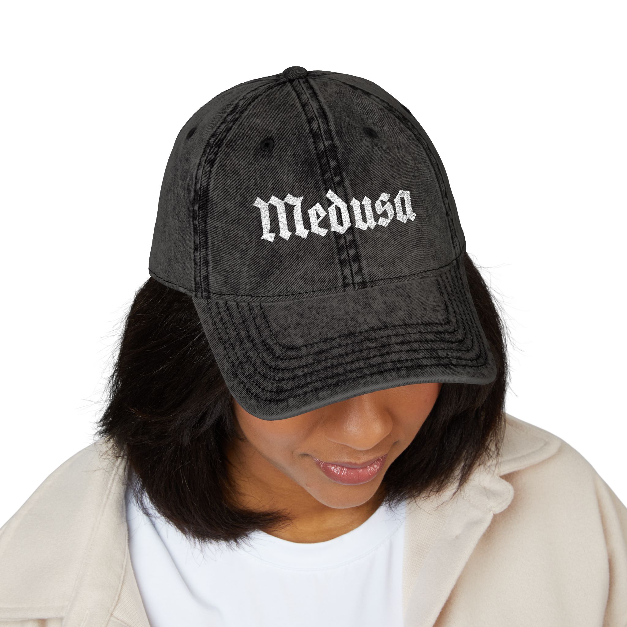 Medusa | Embroidered Vintage Cap - Image 3