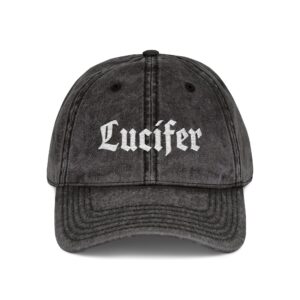 Lucifer | Embroidered Vintage Cap