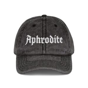 Aphrodite | Embroidered Vintage Cap
