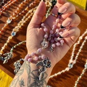 Lilith Goddess Rosary | Lepidolite