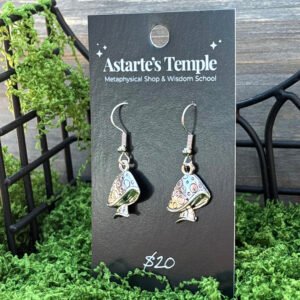 Silver Mushroom Earrings (Style 6)